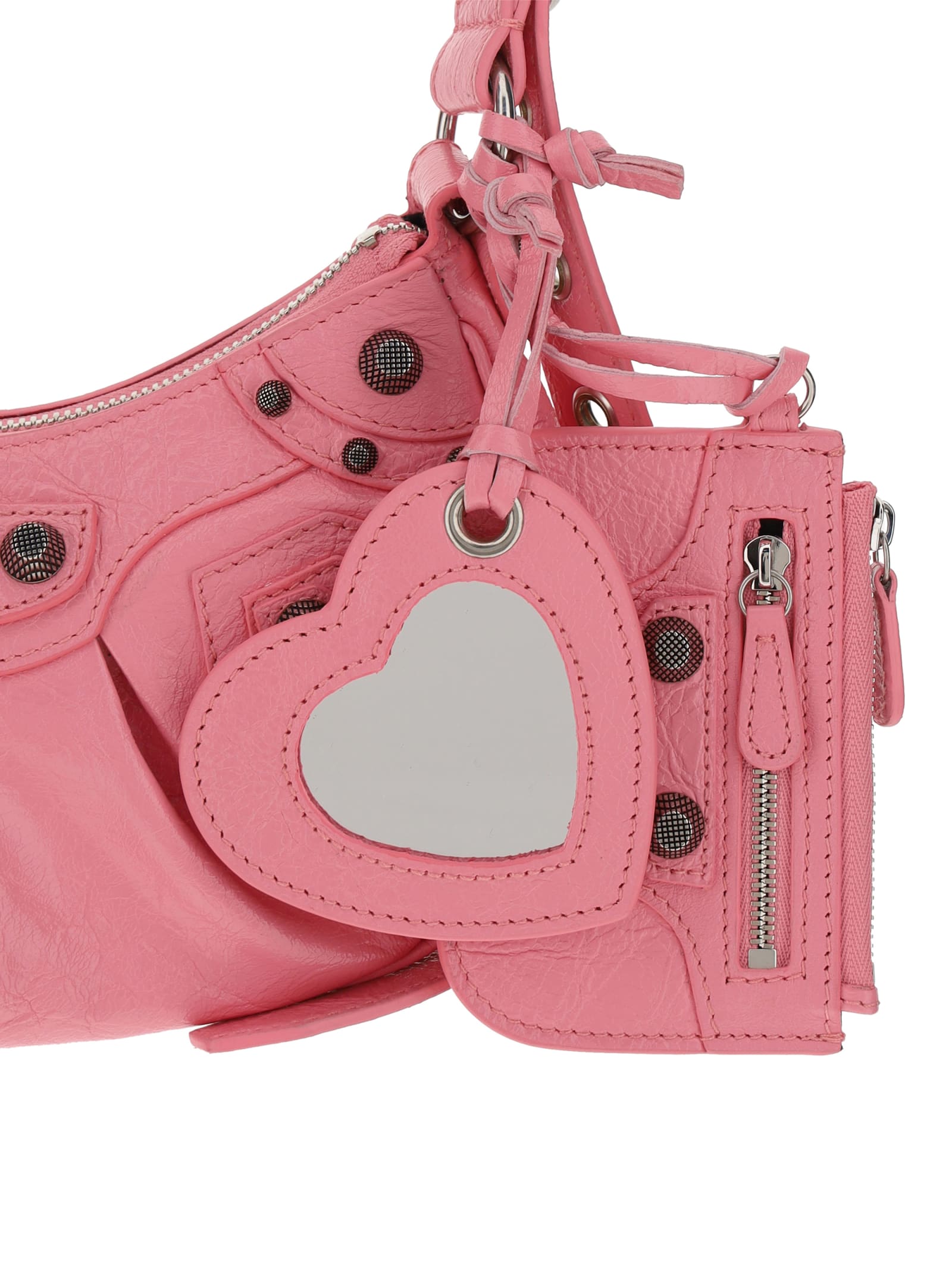 Shop Balenciaga Le Cagole Shoulder Bag In Sweet Pink
