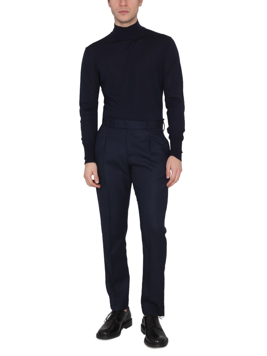 Pt01 Turtleneck Shirt In Blue