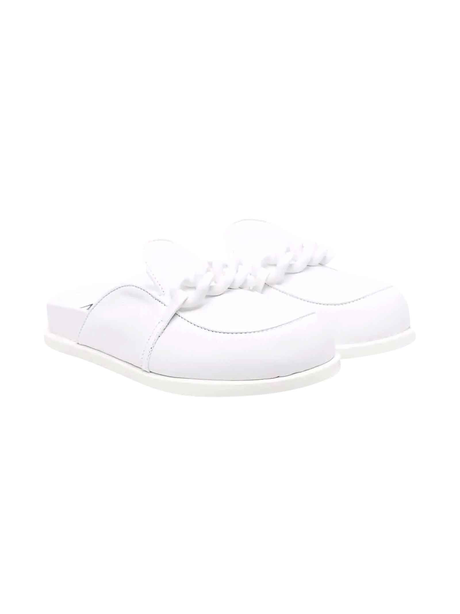 N°21 WHITE SLIPPERS TEEN GIRL Nº21 KIDS