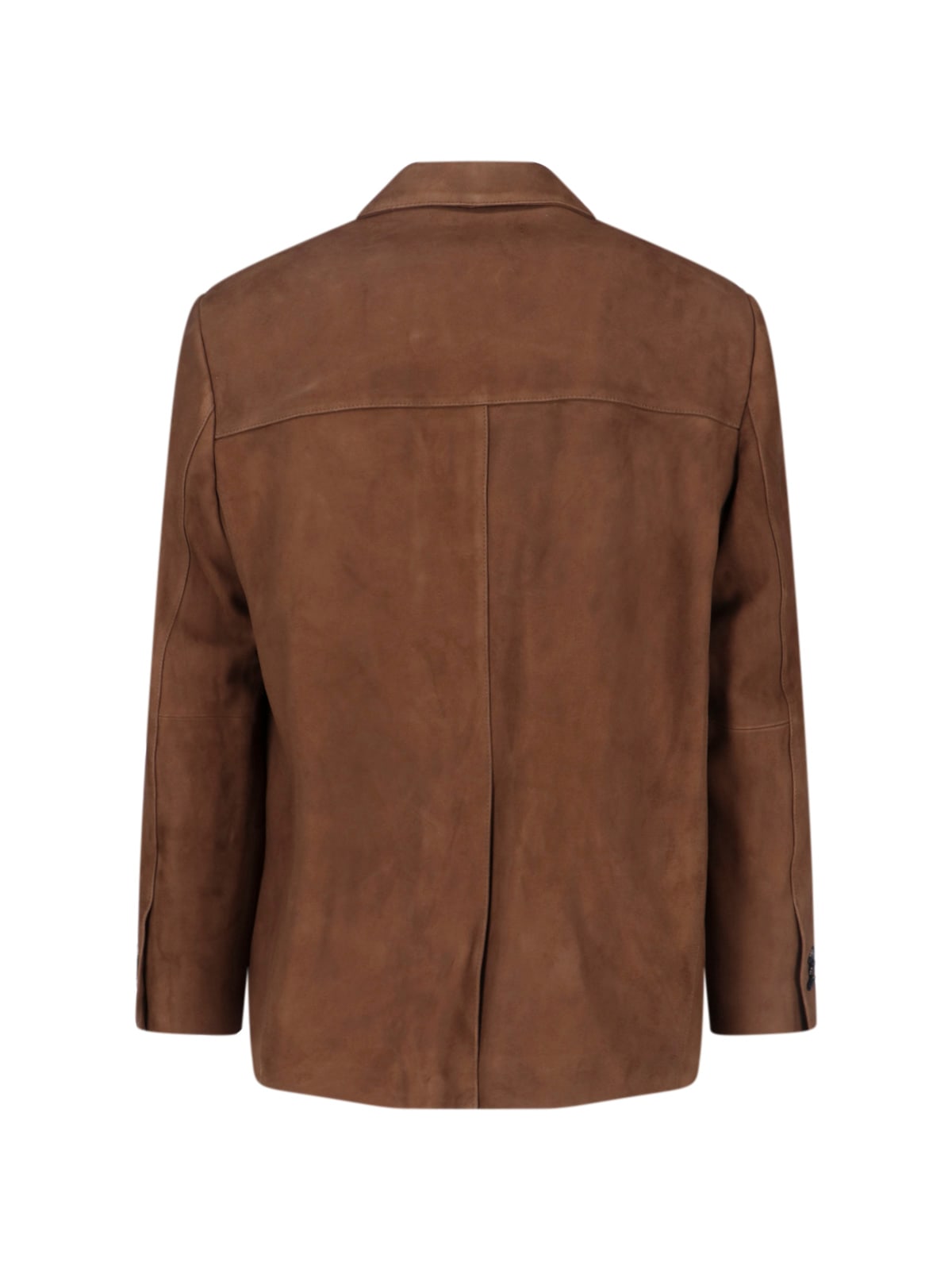 Tonywack Contemporary Jacket With Notched Lapel And Pockets In Brown