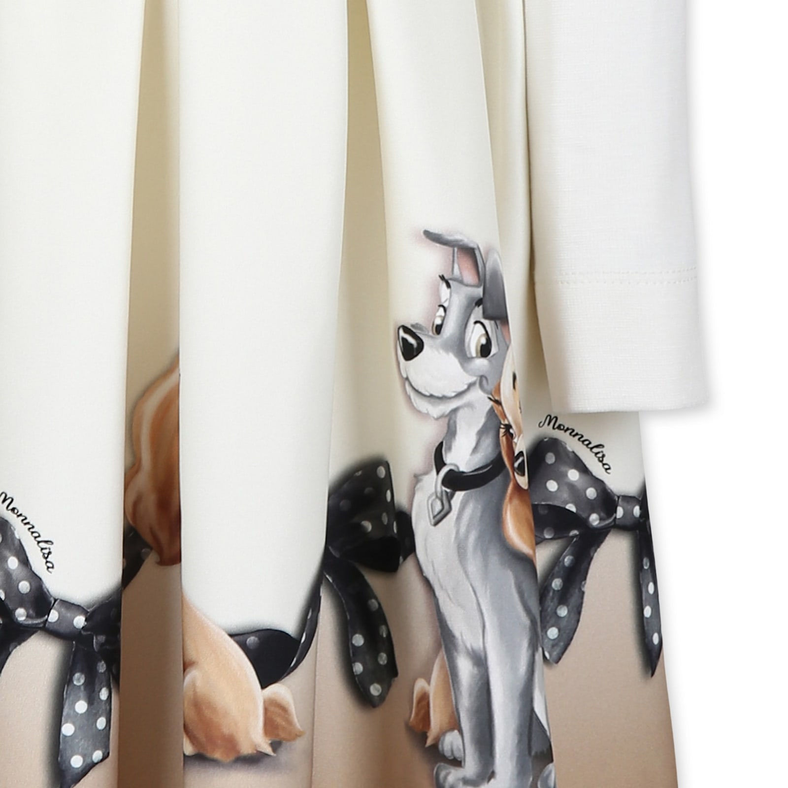 Monnalisa Ivory Dress For Girl Lady And The Tramp In Ivory