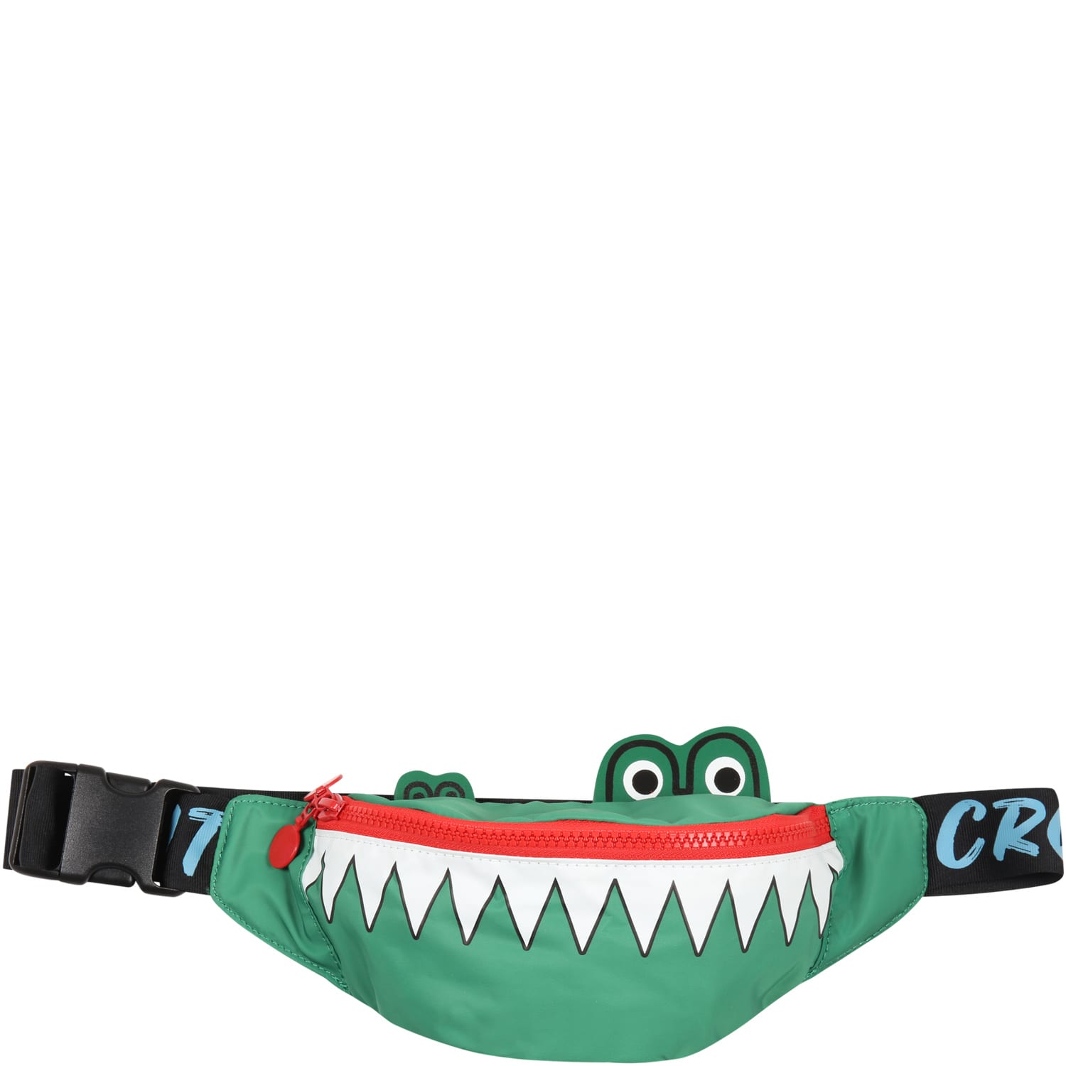 Stella McCartney Kids Green Belt-bag For Kids With Crocodile
