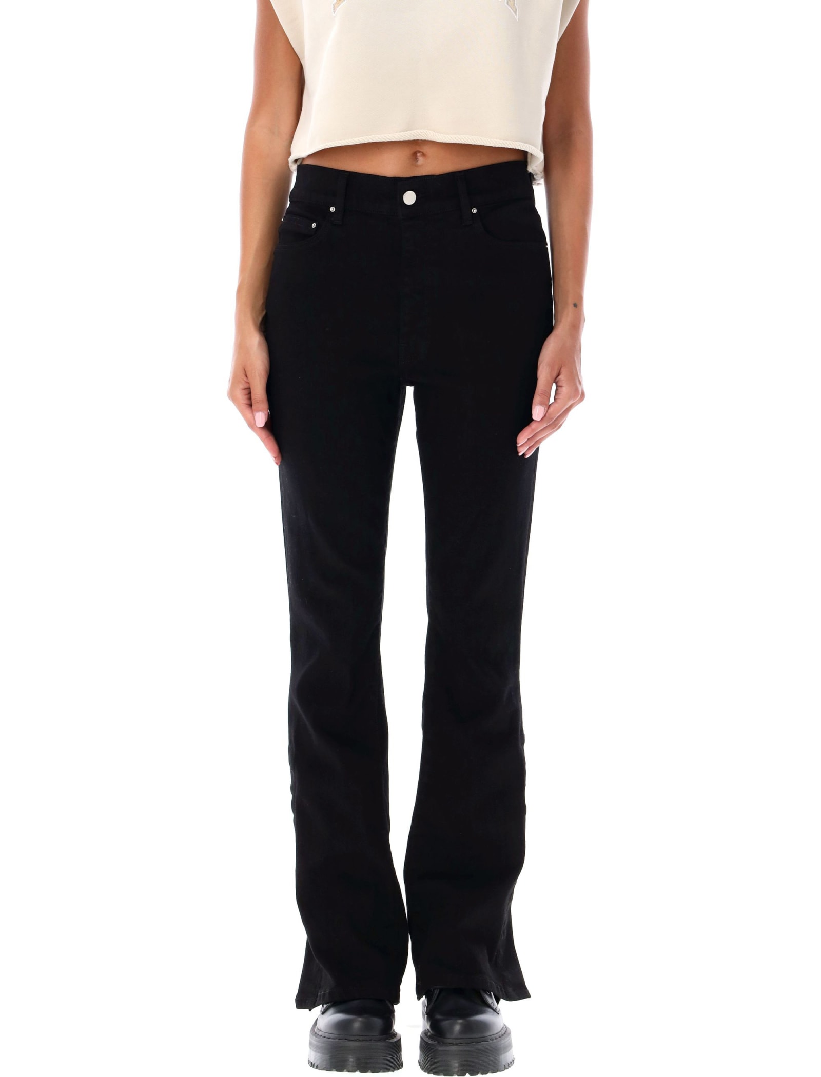 Shop Amiri Kick Flare Denim In Black