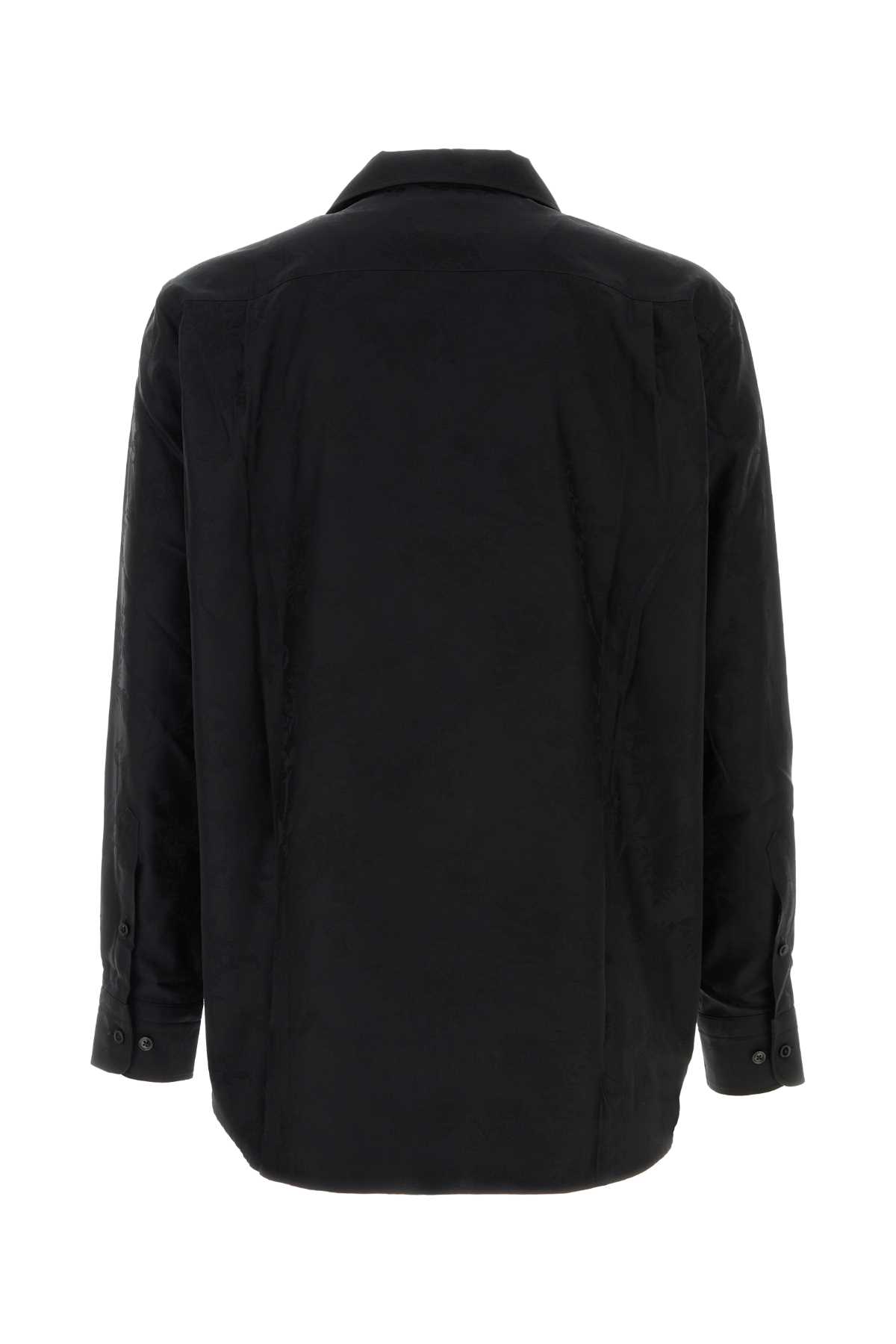 Vivienne Westwood Cotton Shirt With Chest Pocket And Long Sleeves In Flowersblack