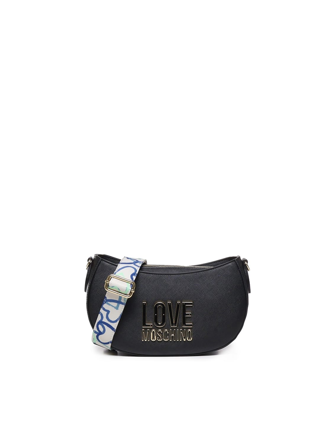 Shop Love Moschino Jelly Shoulder Bag In Black