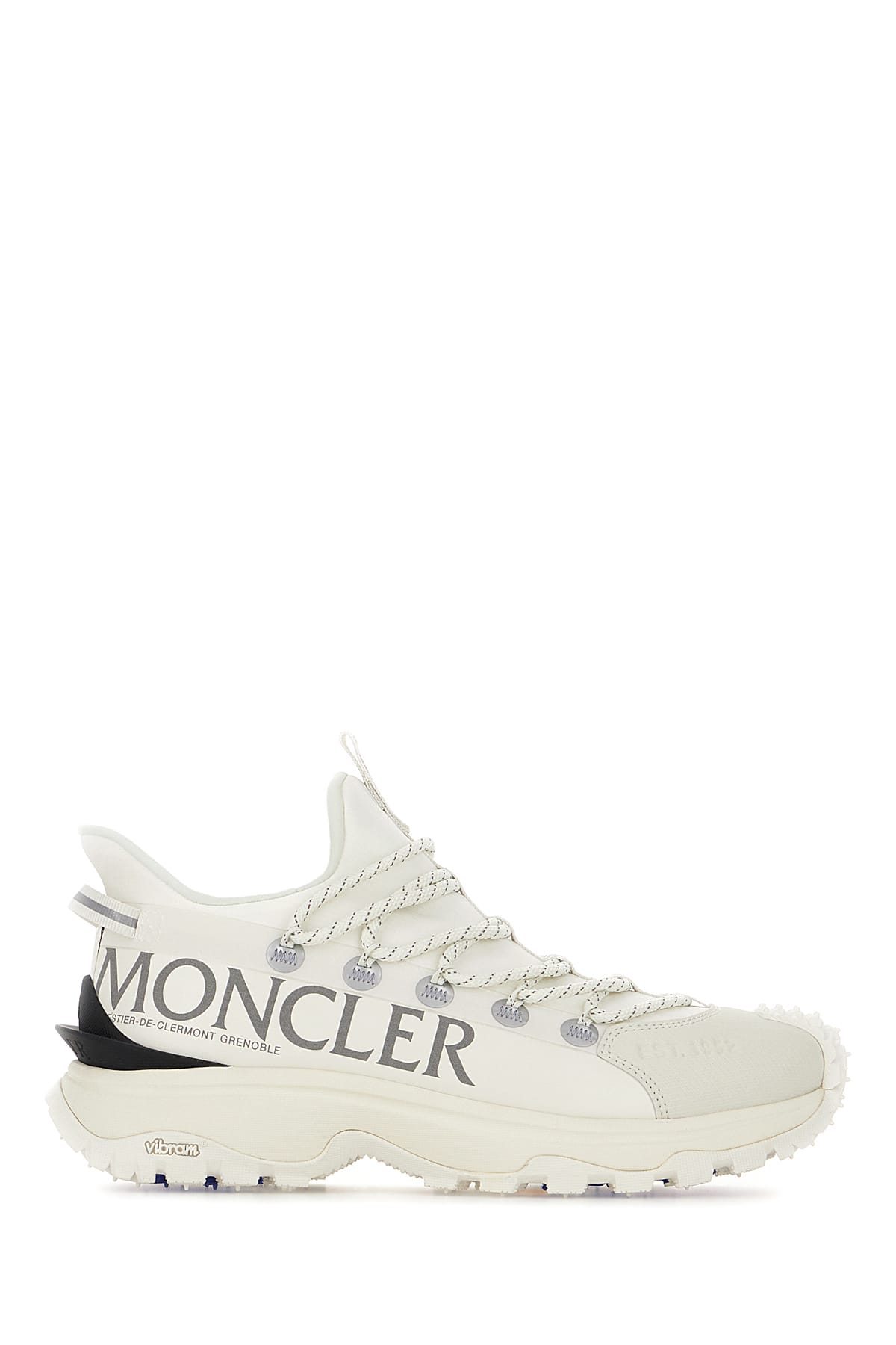 Moncler White Tech Fabric Trailgrip Lite 2 Sneakers In White