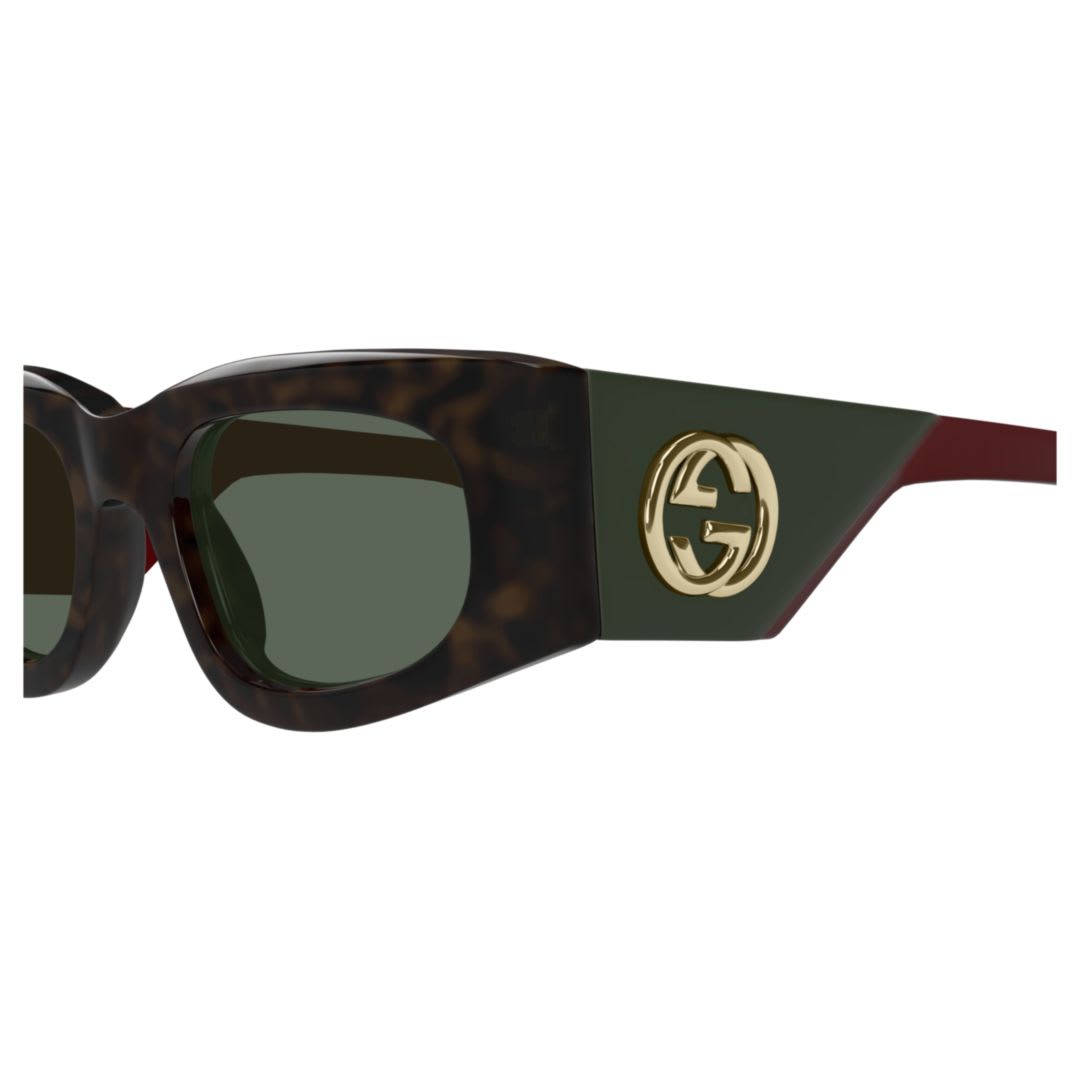 Gucci Gg1664s-002havana-red-green In Black
