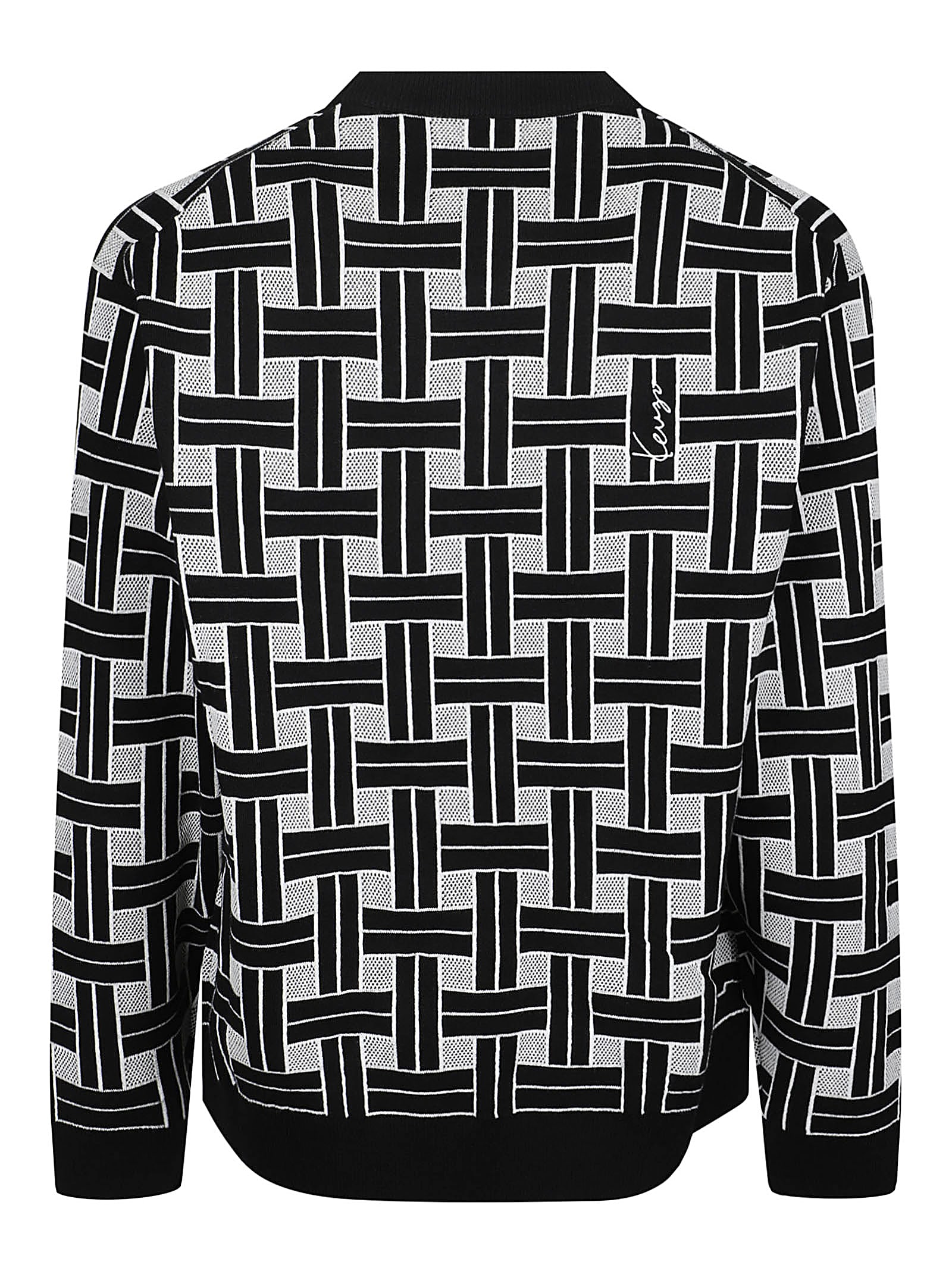 Shop Kenzo Weave Sweater In J Noir