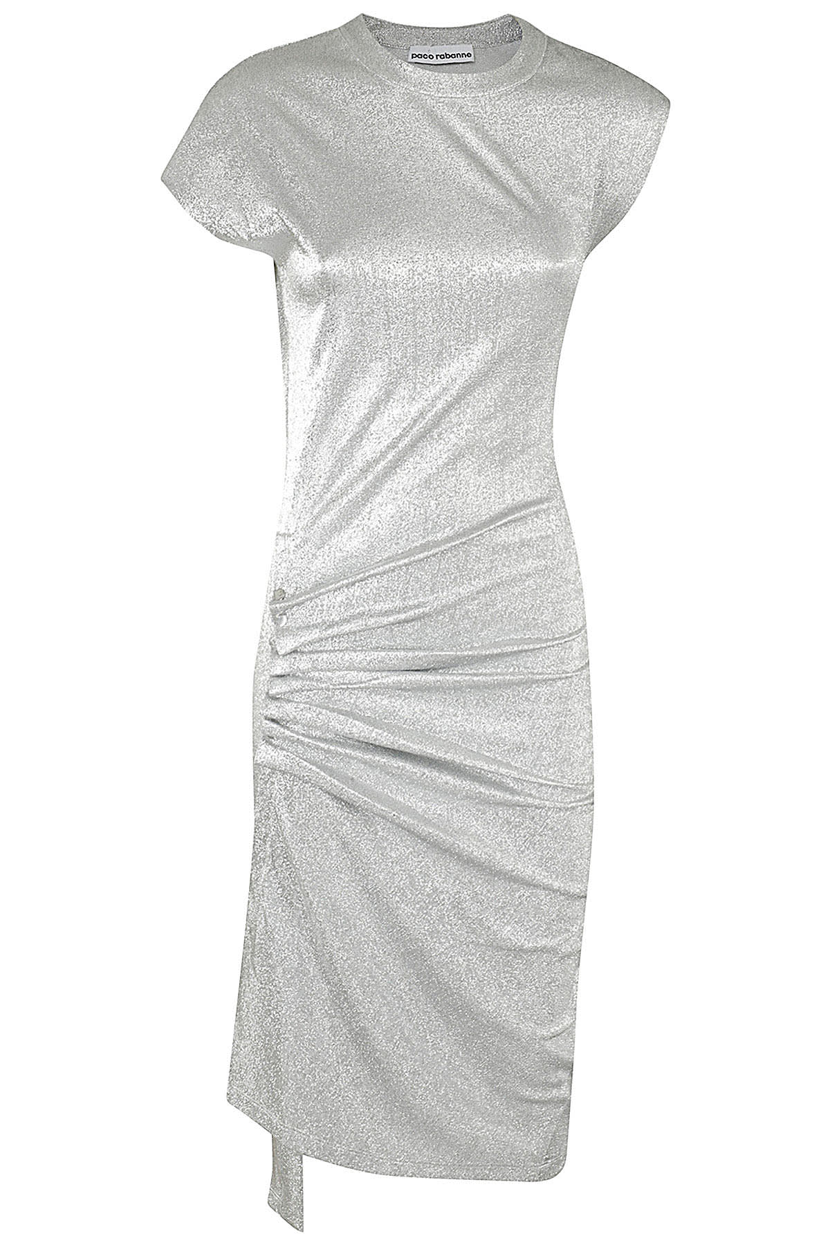 Shop Paco Rabanne Robe In Silver