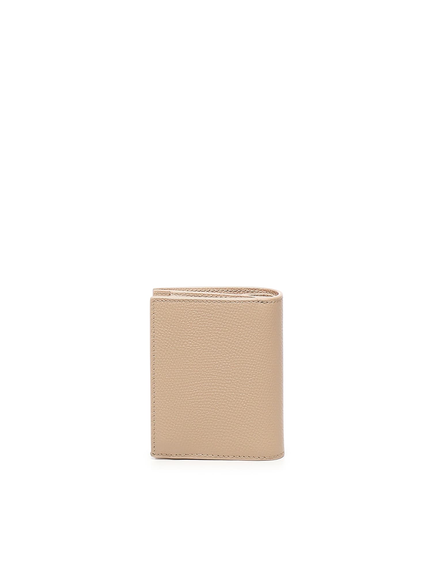 Valentino Logo-plaque Leather Wallet In Brown