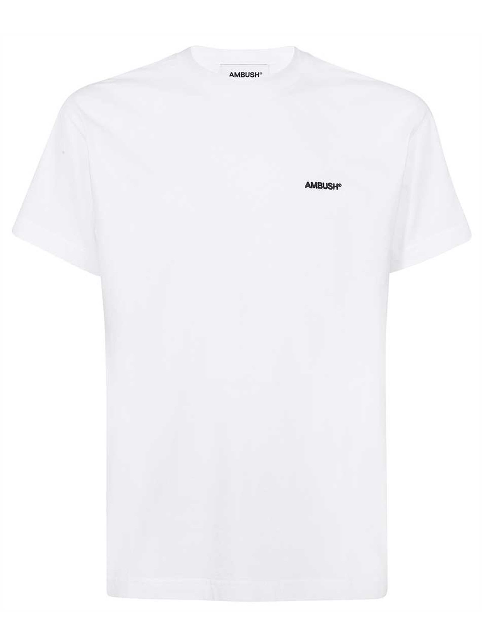 Ambush Embroidered-logo Detail T-shirt In White