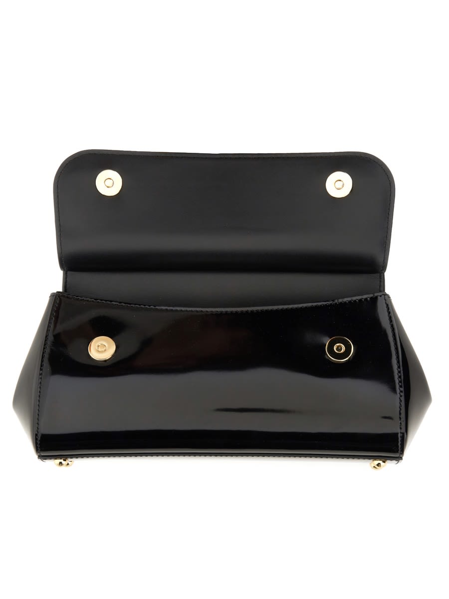 Shop Dolce & Gabbana Elongated Sicily Handbag In Black