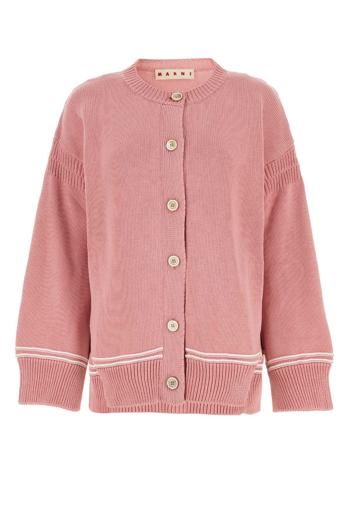 Pink Cotton Cardigan