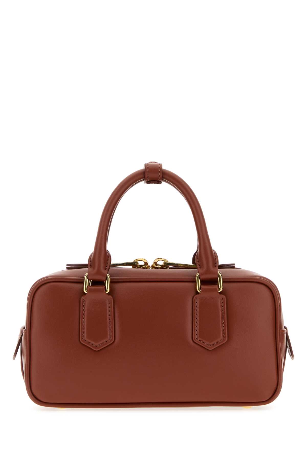 Miu Miu Arcadie Regular Cognac Coloured Top Case Women In Brown