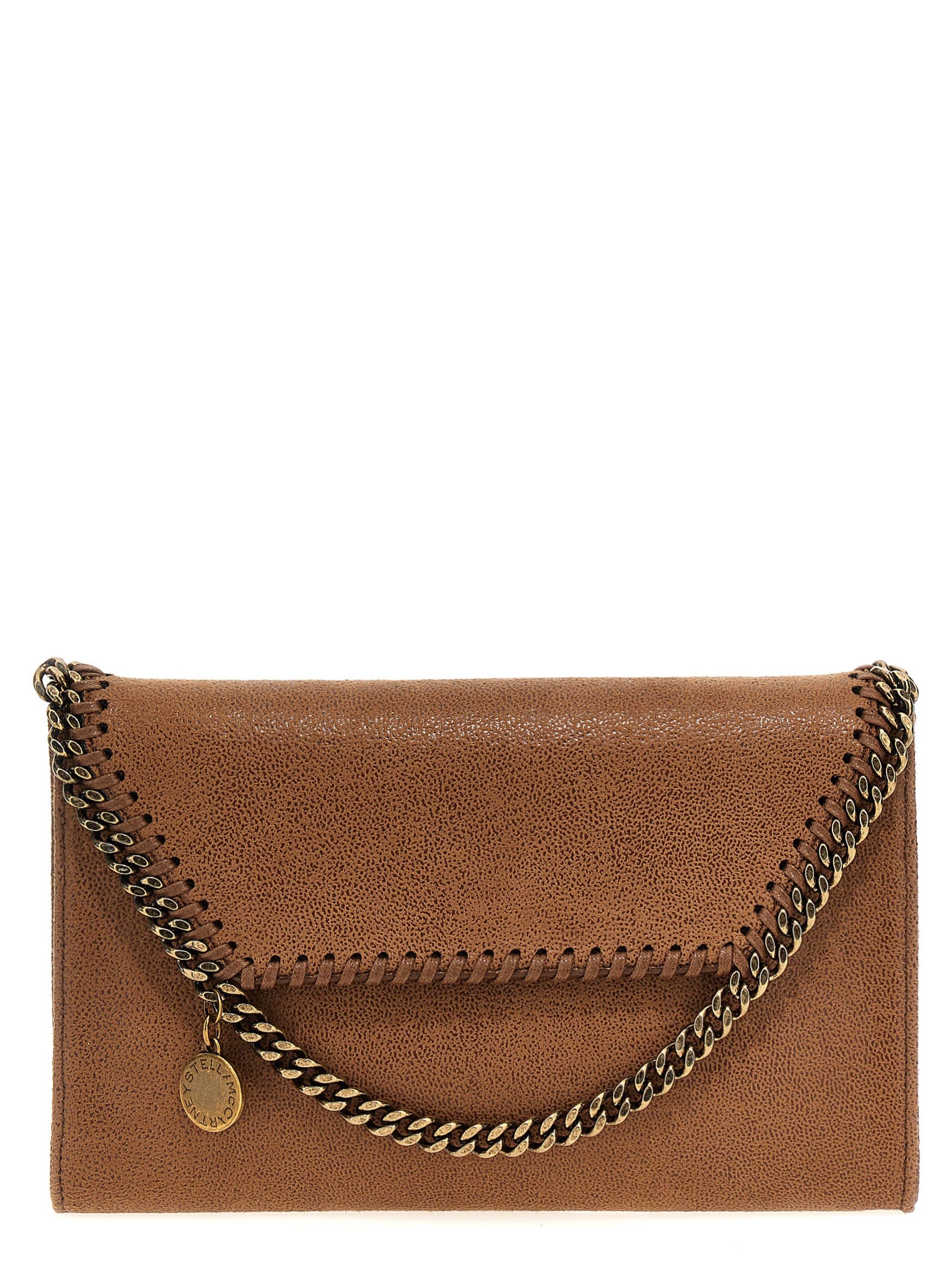 Stella Mccartney Mini Falabella Crossbody Bag In Brown