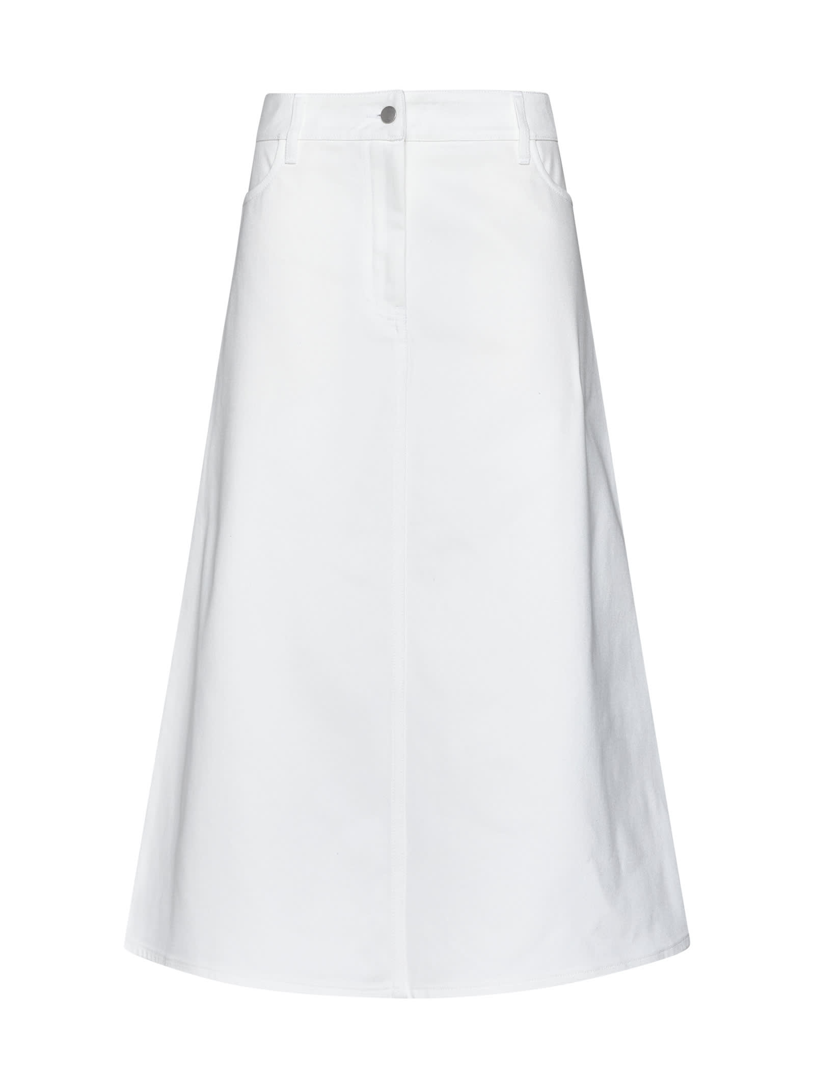 Shop Studio Nicholson Skirt In White