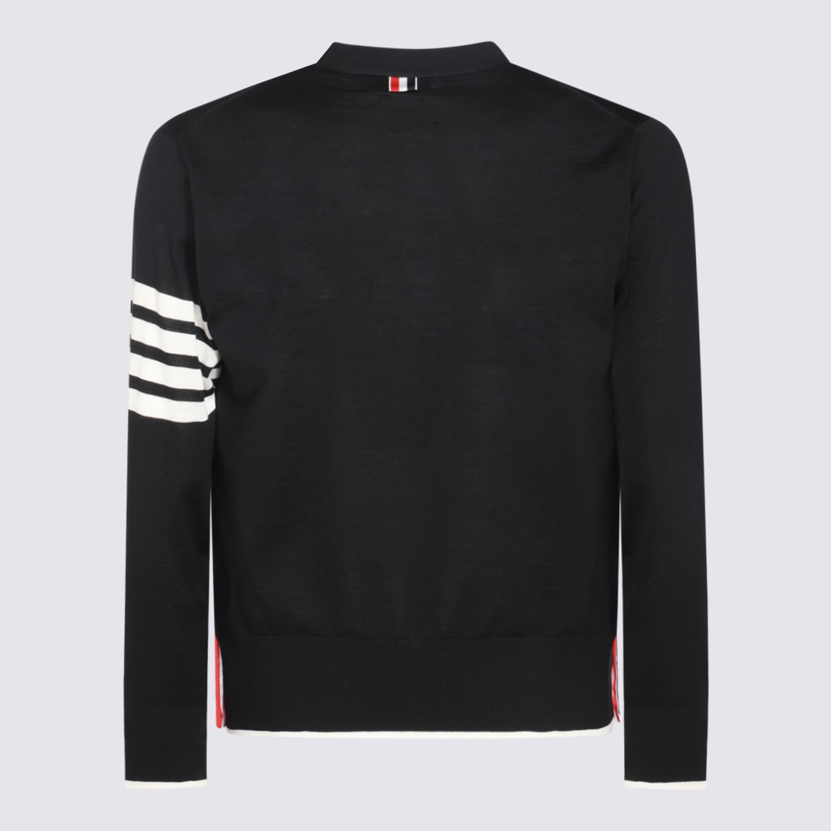 Shop Thom Browne Black Wool Knitwear