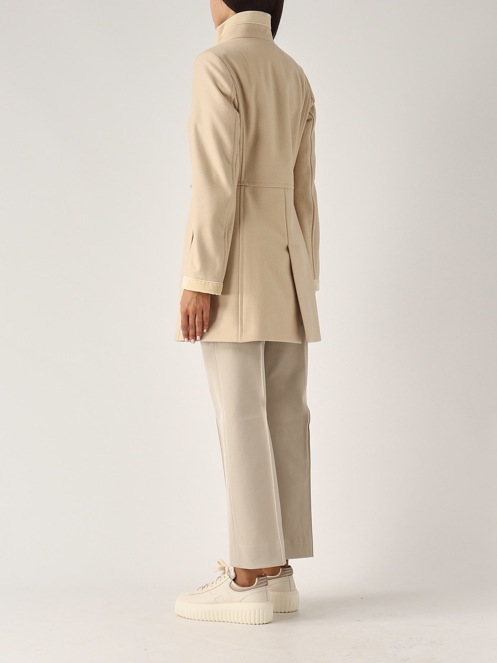 Shop Fay Virginia 3 Ganci Coat In Yogurt