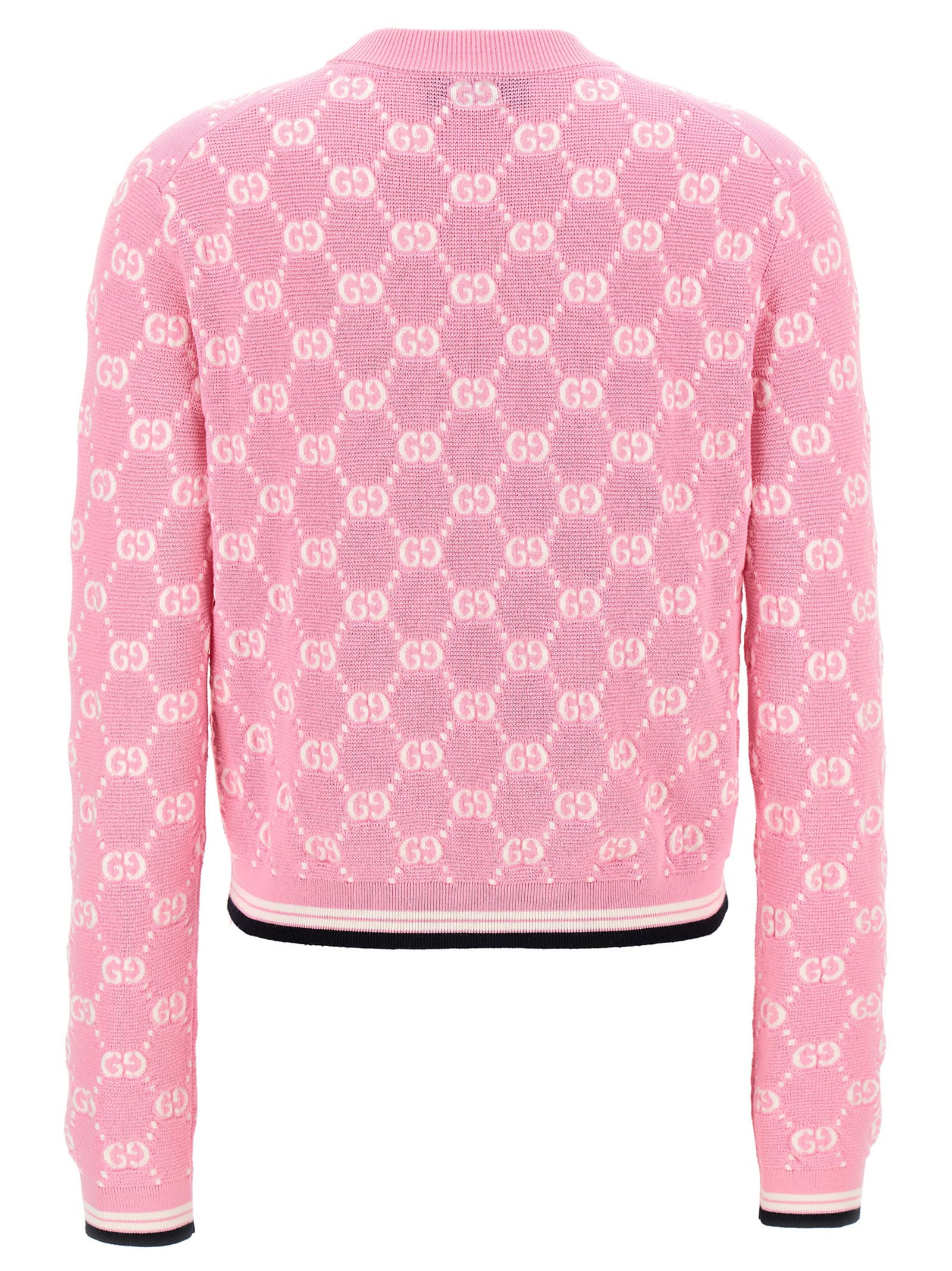 Shop Gucci Gg Cardigan In Pink