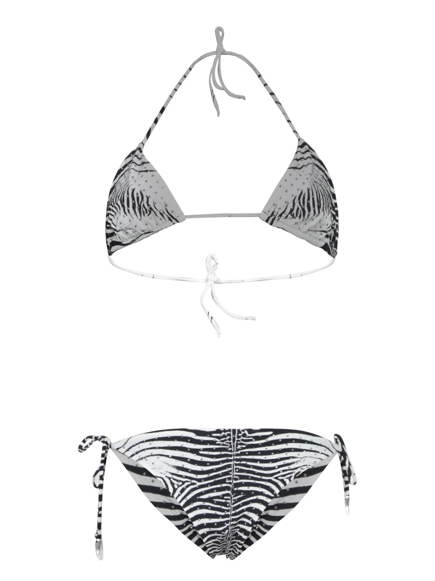 ROBERTO CAVALLI MINI ZEBRA BLACK AND WHITE BIKINI 