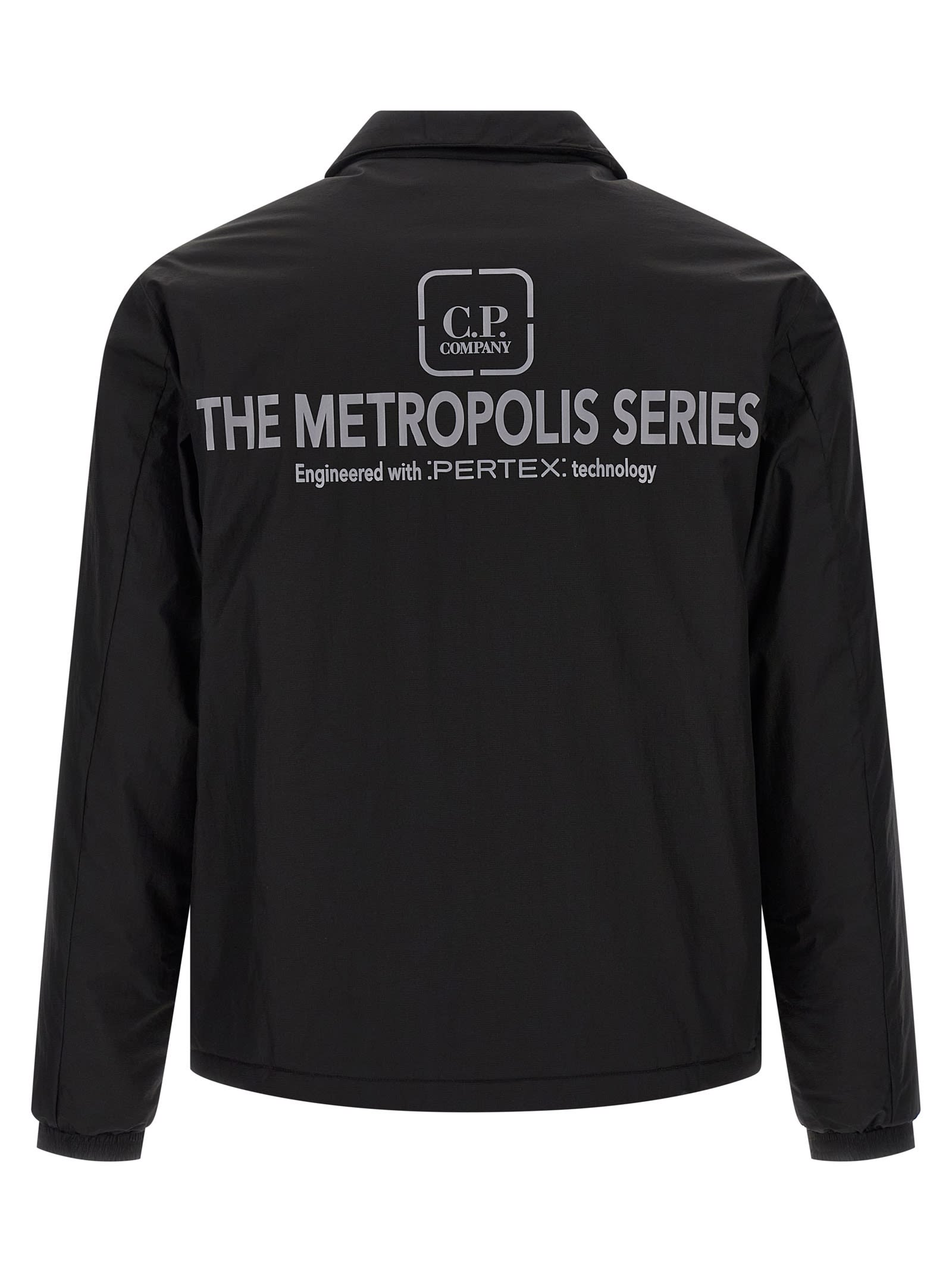 C.p. Company Metropolis Snap-button Padded Jacket In Black