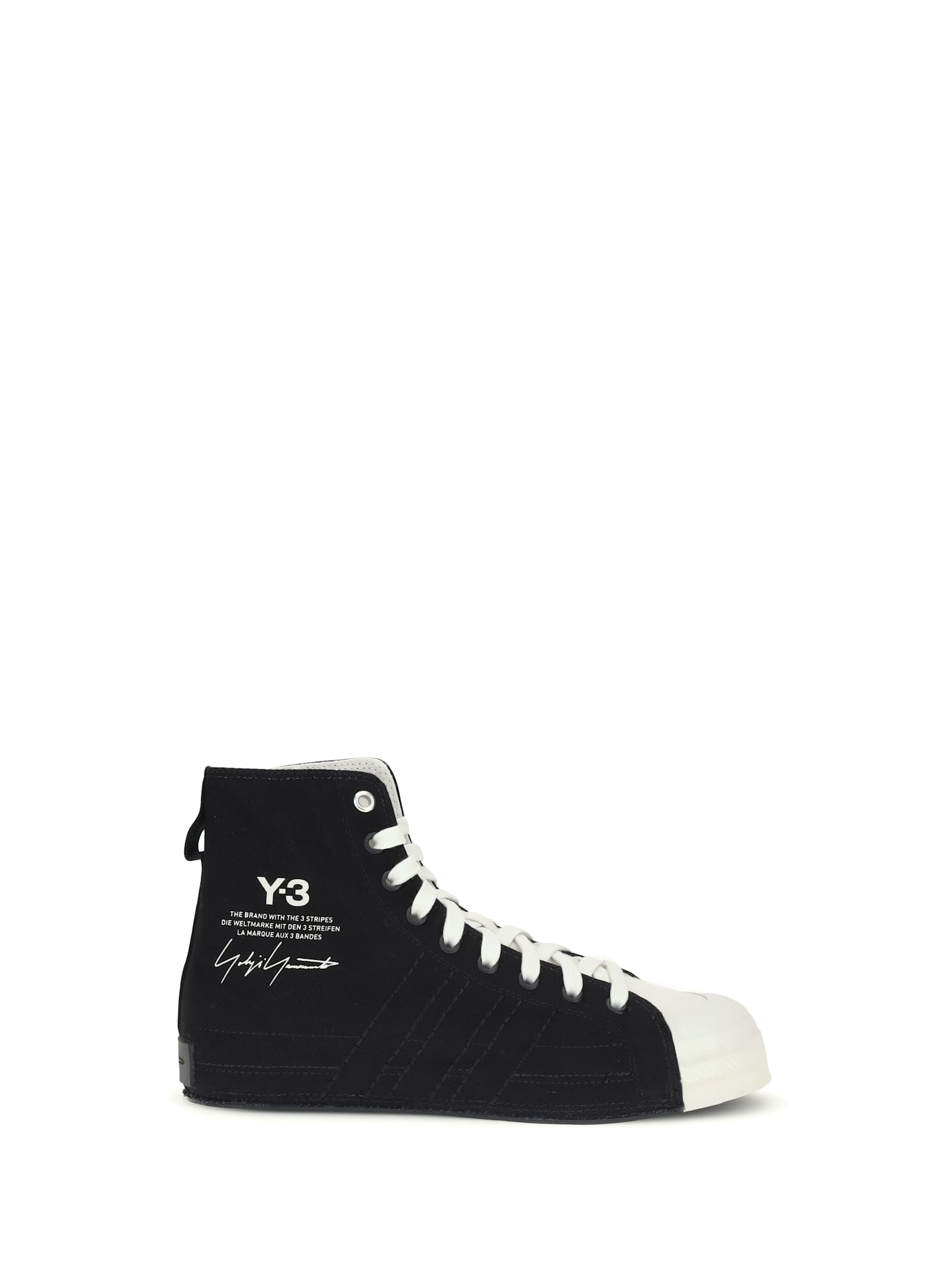 Y-3 Nizza Hi Sneakers In Black