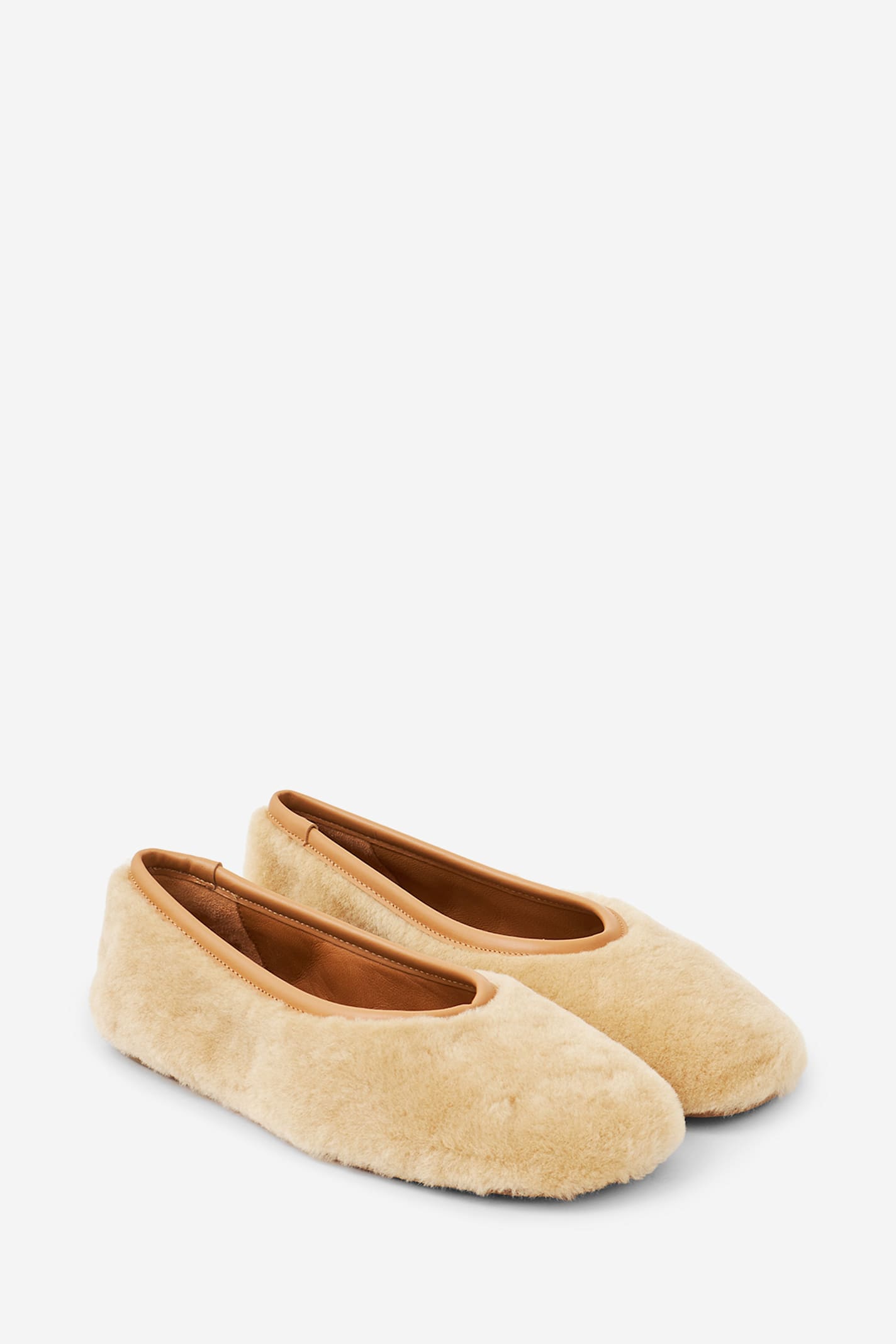 Forte Forte Ballet Flats In White