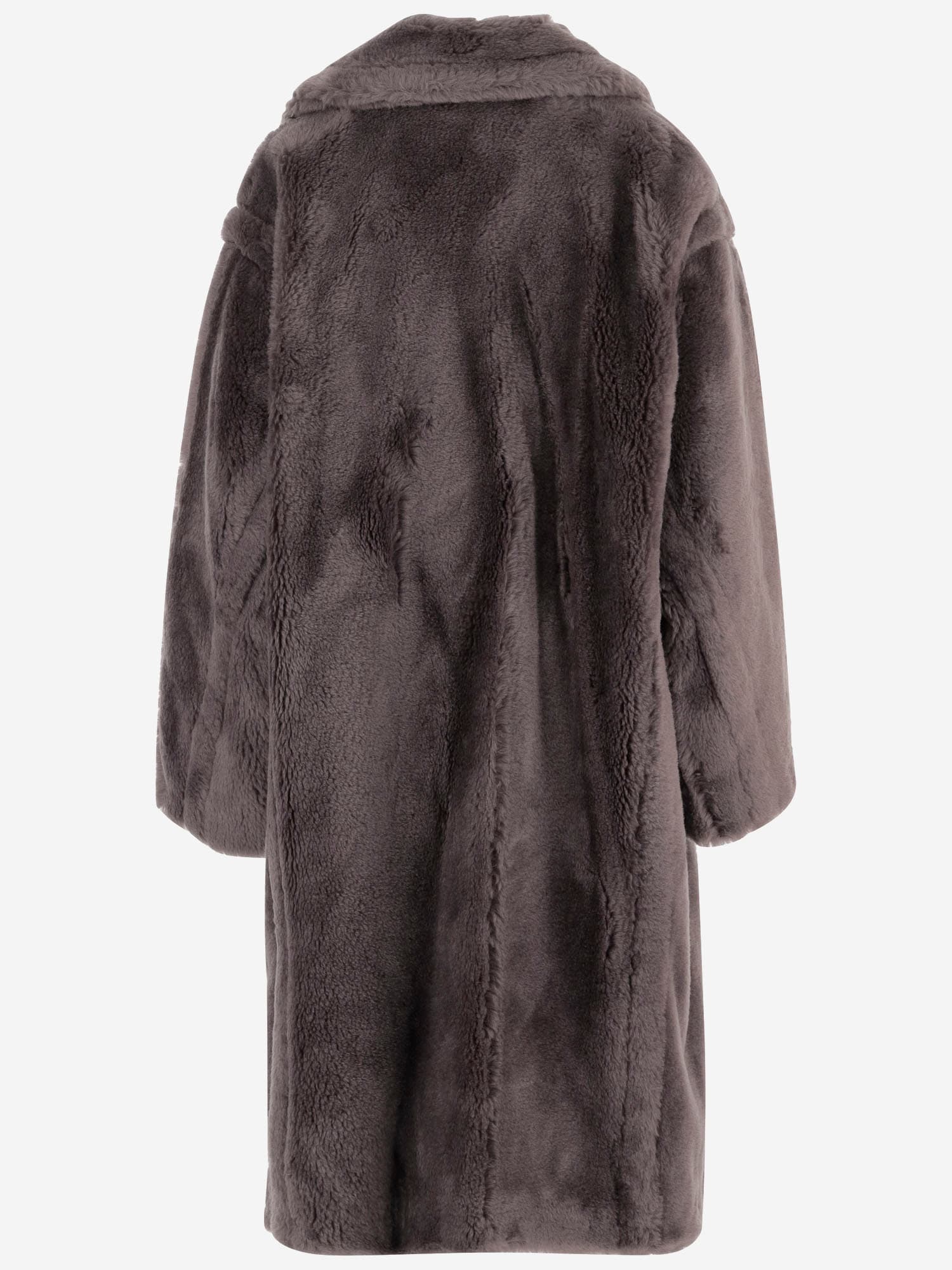 Stand Studio Biba Double-breasted Wool Coat In Brown