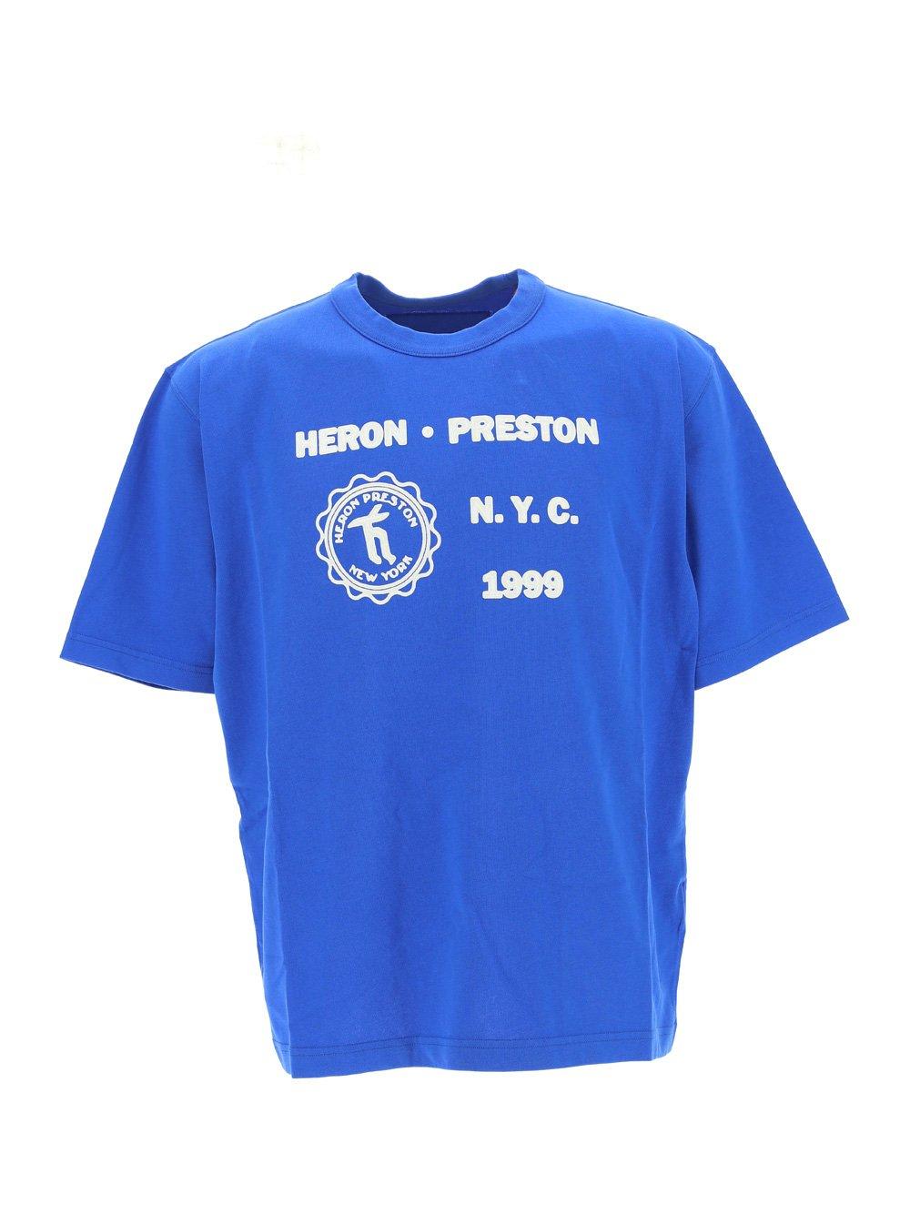 HERON PRESTON Logo Printed Crewneck T-shirt