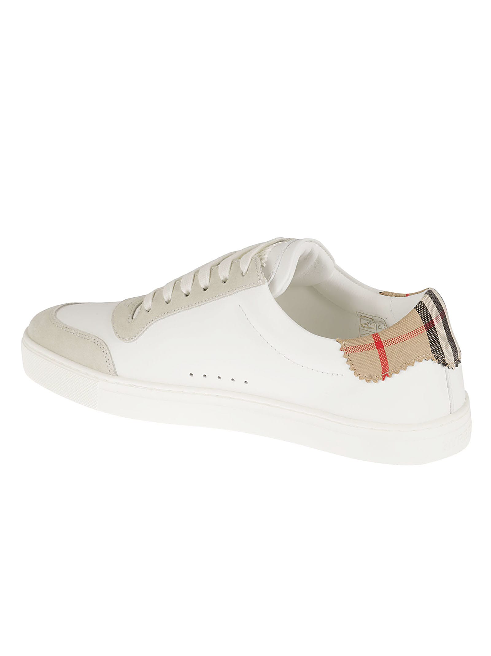 Shop Burberry Robin Sneakers In White