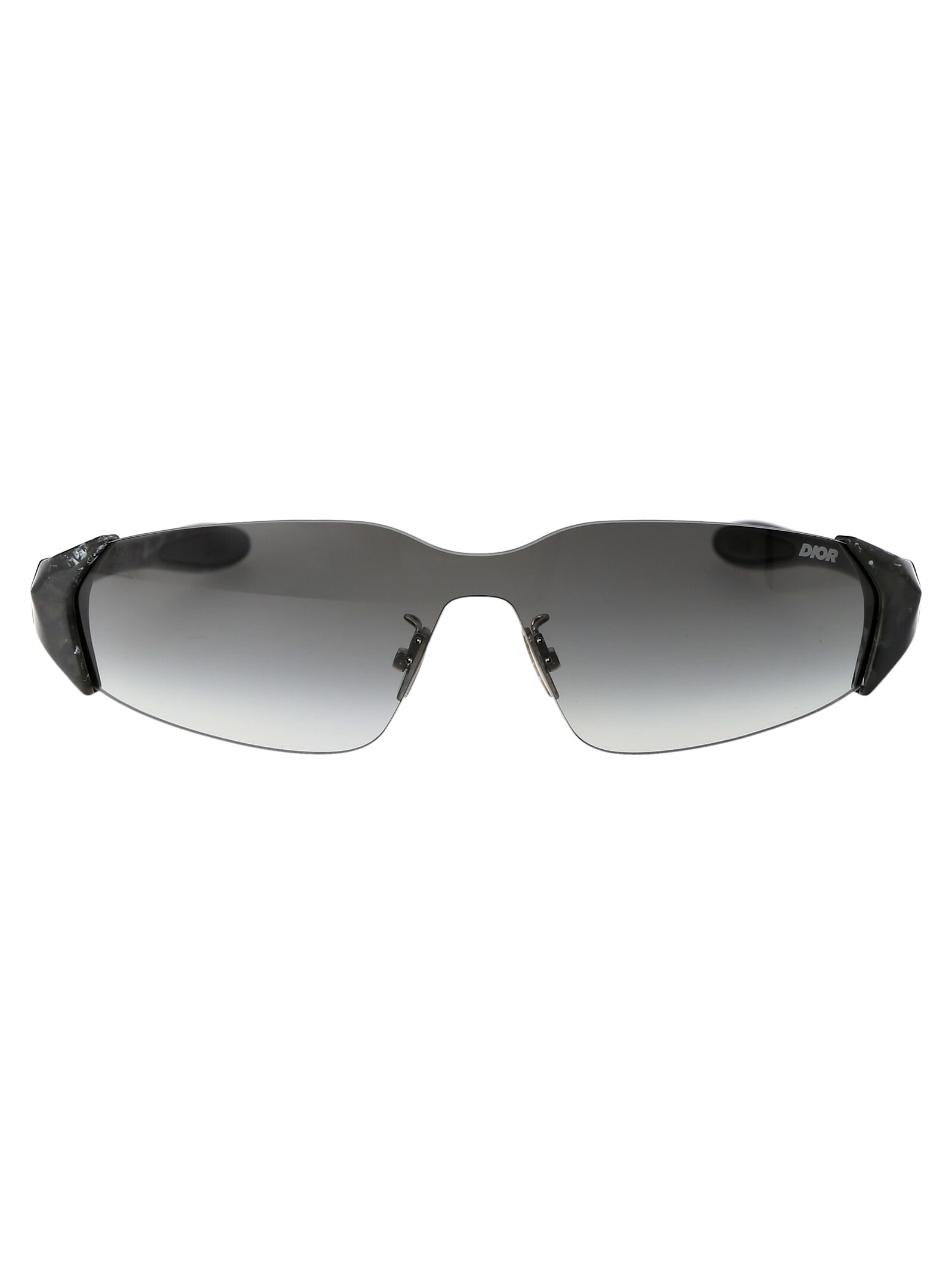 Shop Dior Bay M1u Sunglasses In 10a1 Black/other / Gradient Smoke