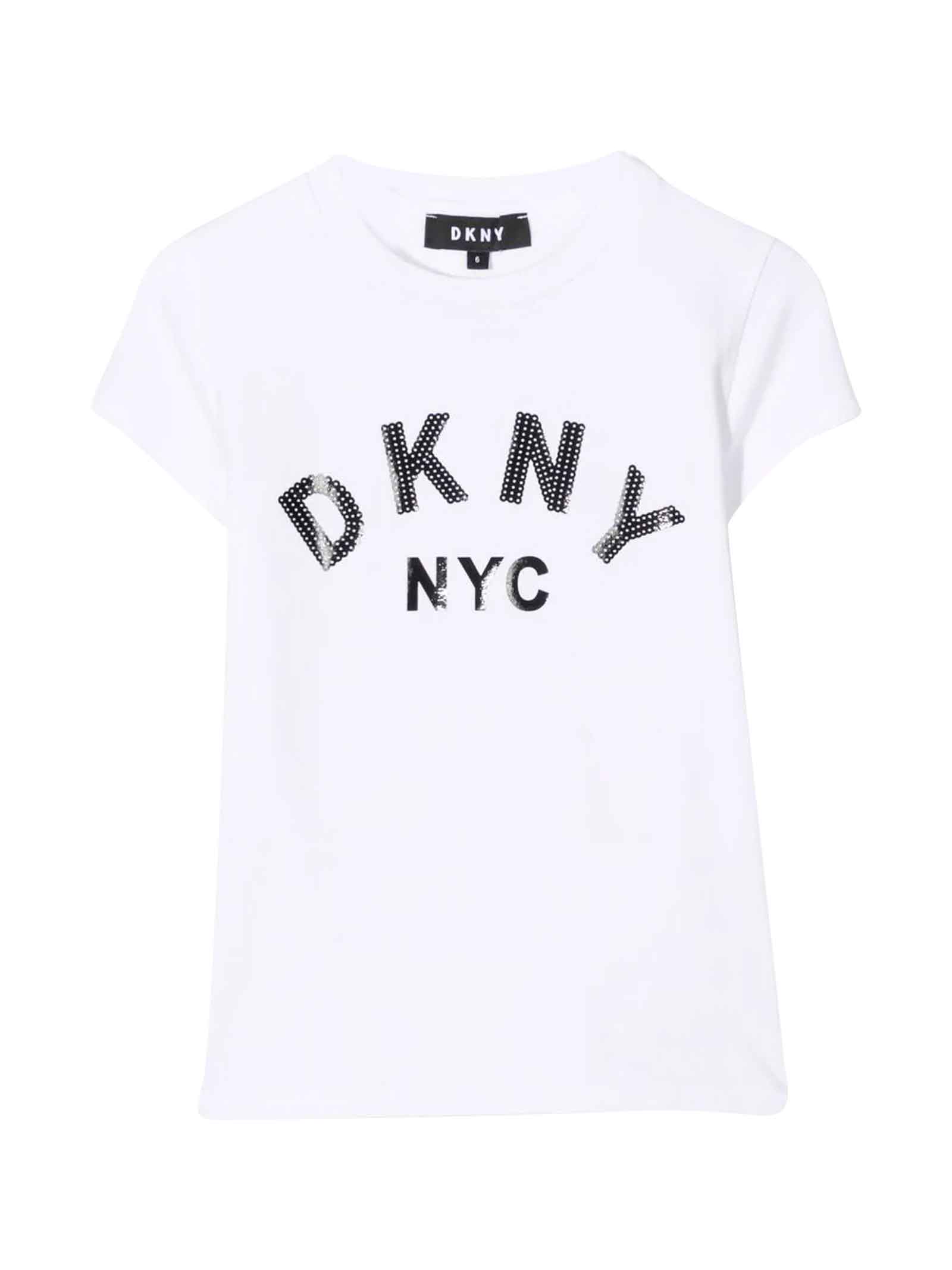 DKNY Unisex White T-shirt