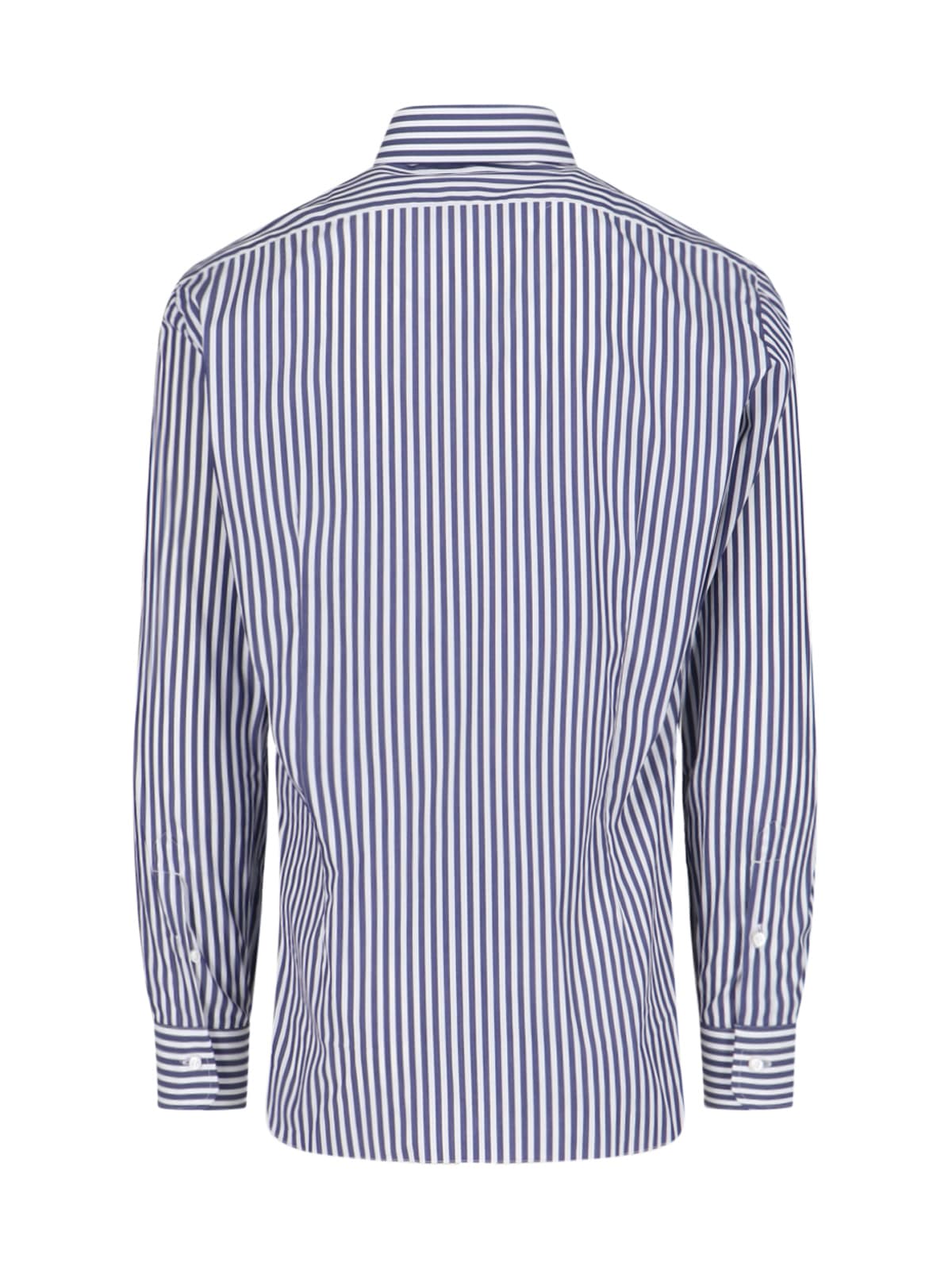 Shop Barba Napoli Classica Striped Shirt In Blue