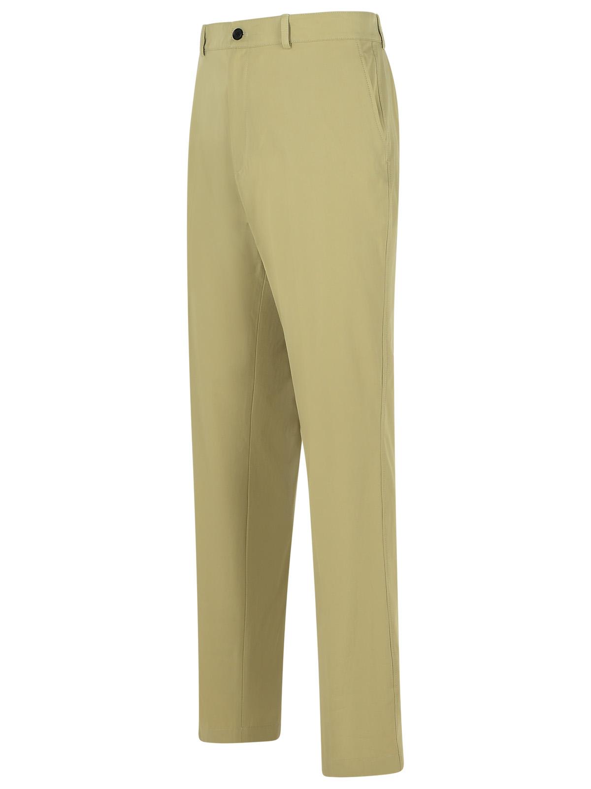 Burberry Cotton Trousers With Pockets And Loops In Green