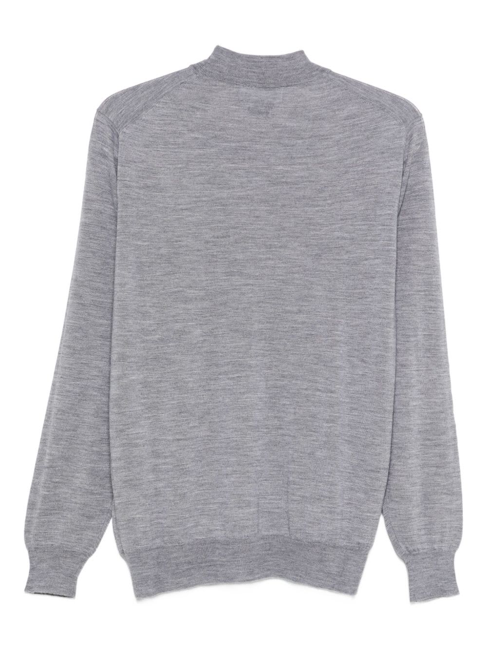 Lardini Mock-neck Sweater In Gray