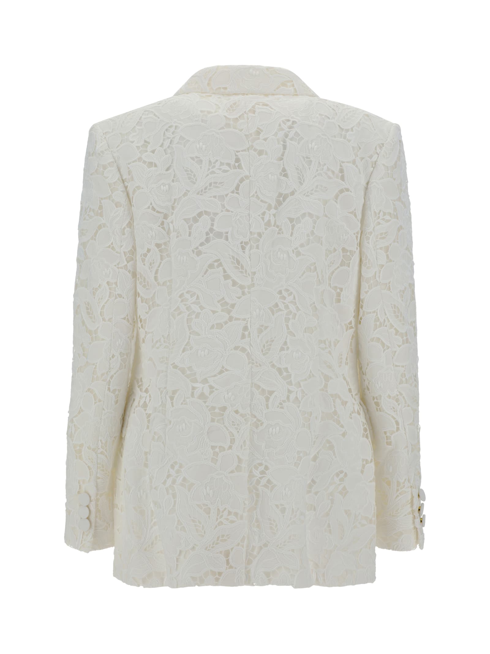 Shop Zimmermann Blazer Jacket In Ivory