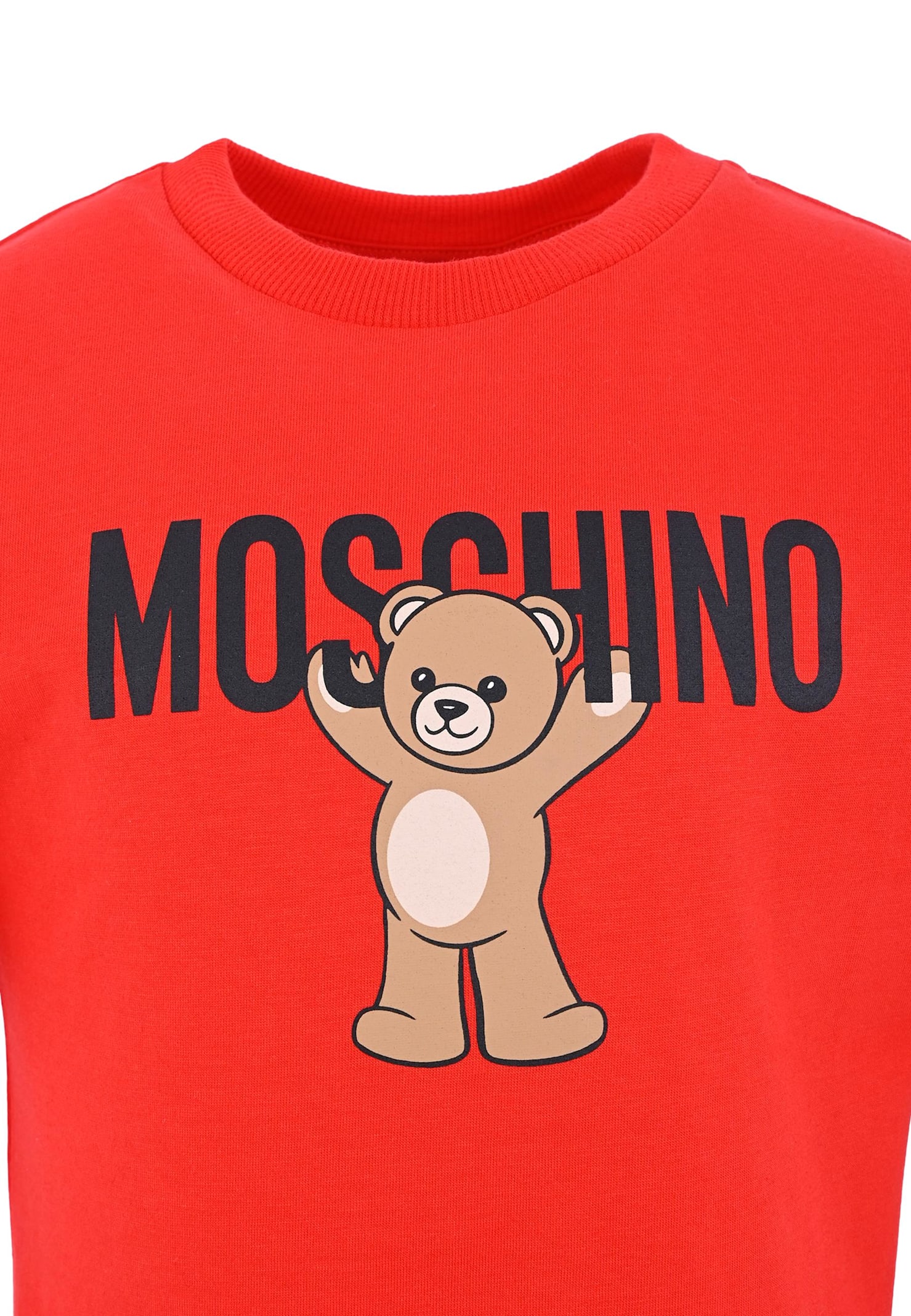 Moschino Red T-shirt For Kids With Teddy Bear In Red