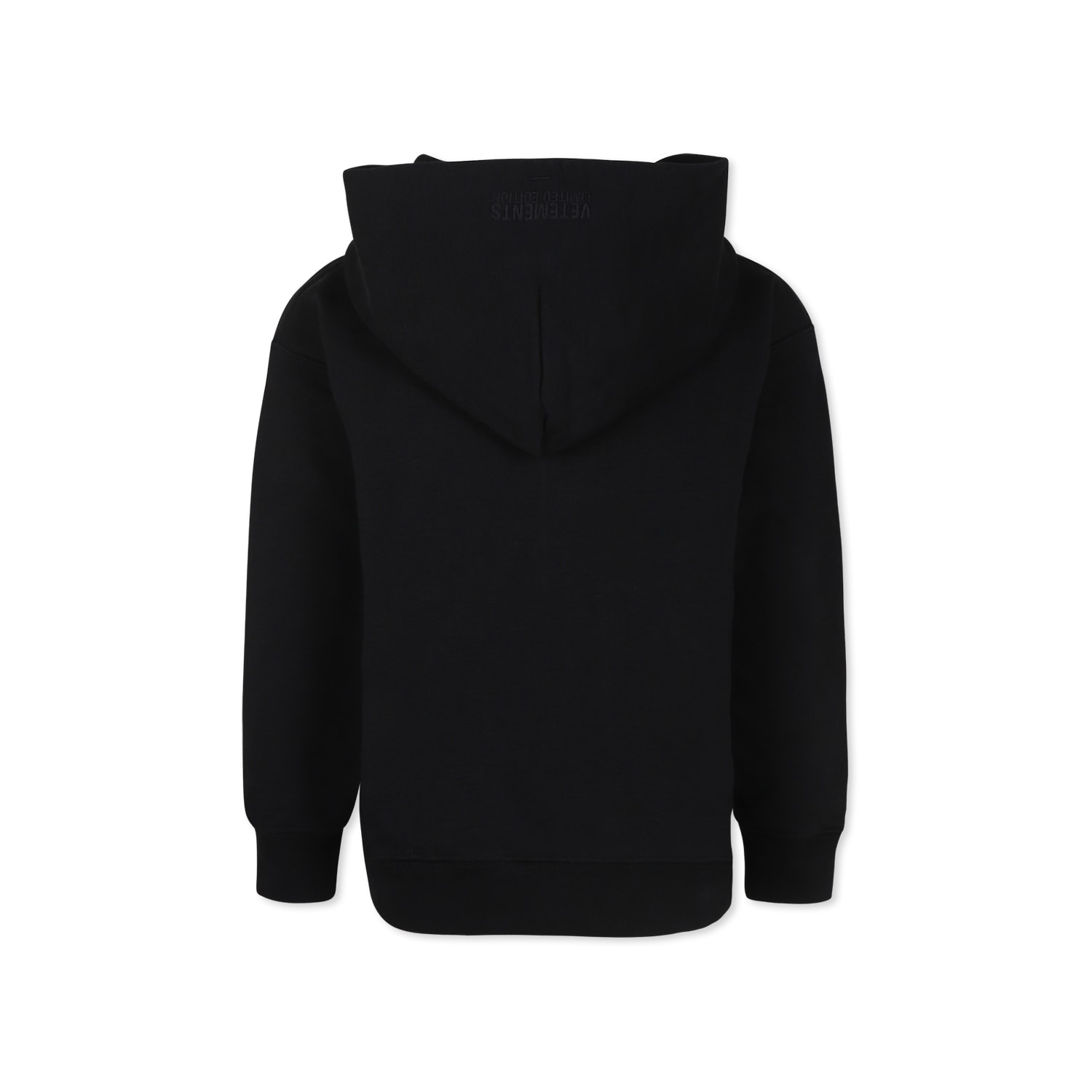 Vetements Logo-print Hoodie In Black