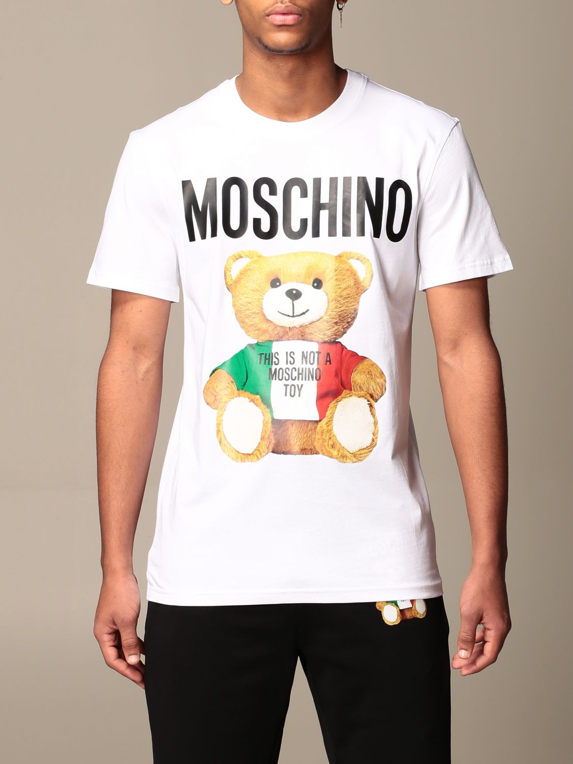 Moschino Couture T-shirt Moschino Couture Cotton T-shirt With Teddy Logo