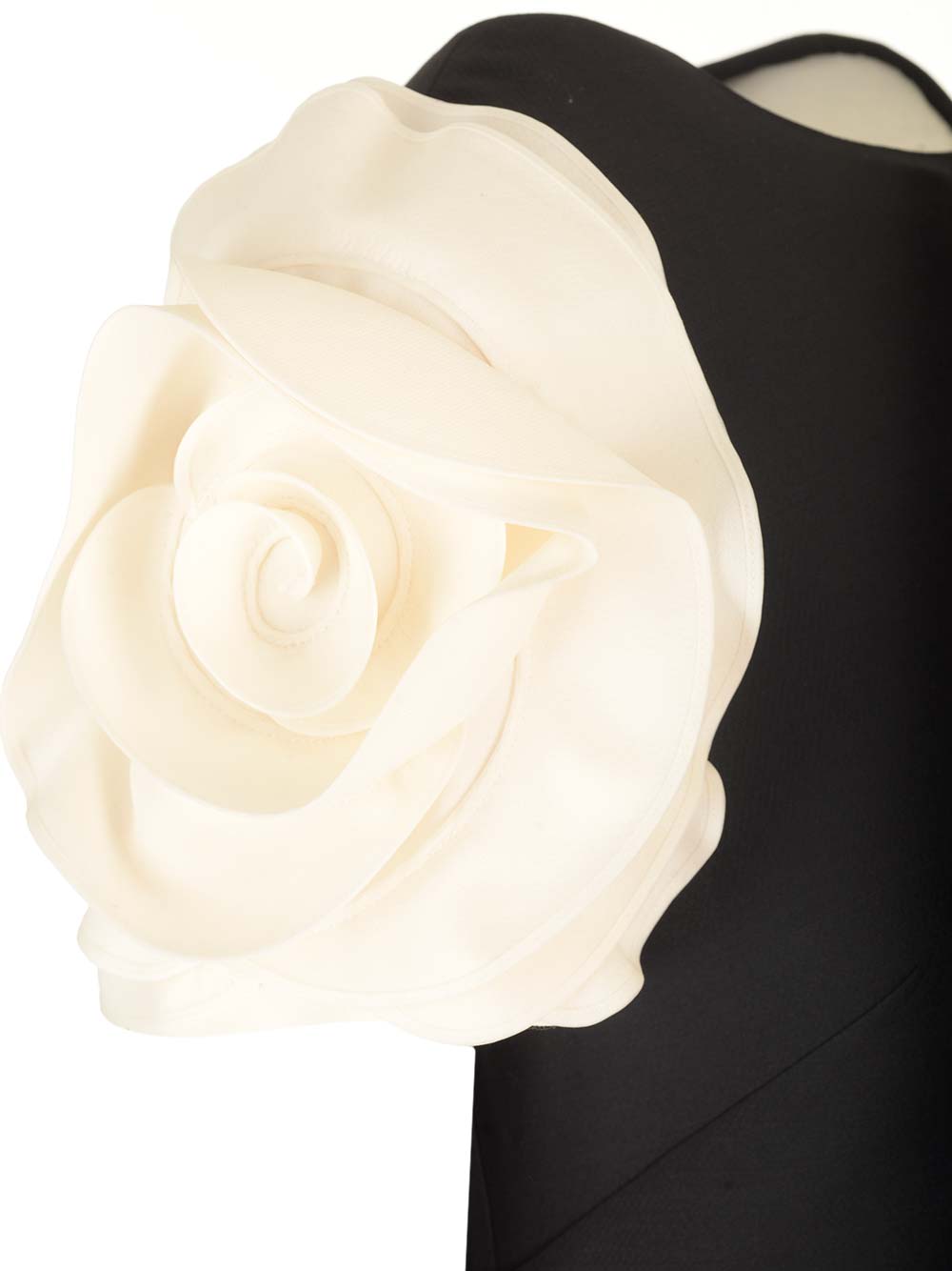Valentino Dress With Round Neckline And Ruffled Sleeves