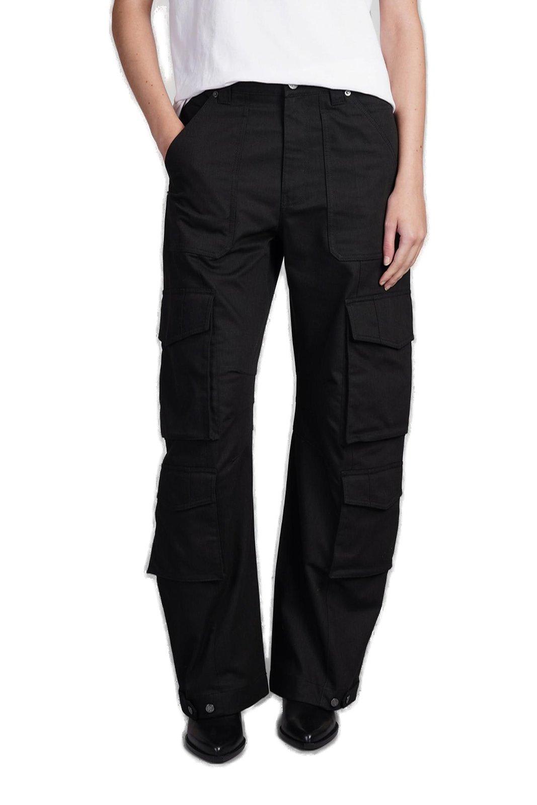 Shop Golden Goose Straight-leg Cargo Trousers In Black