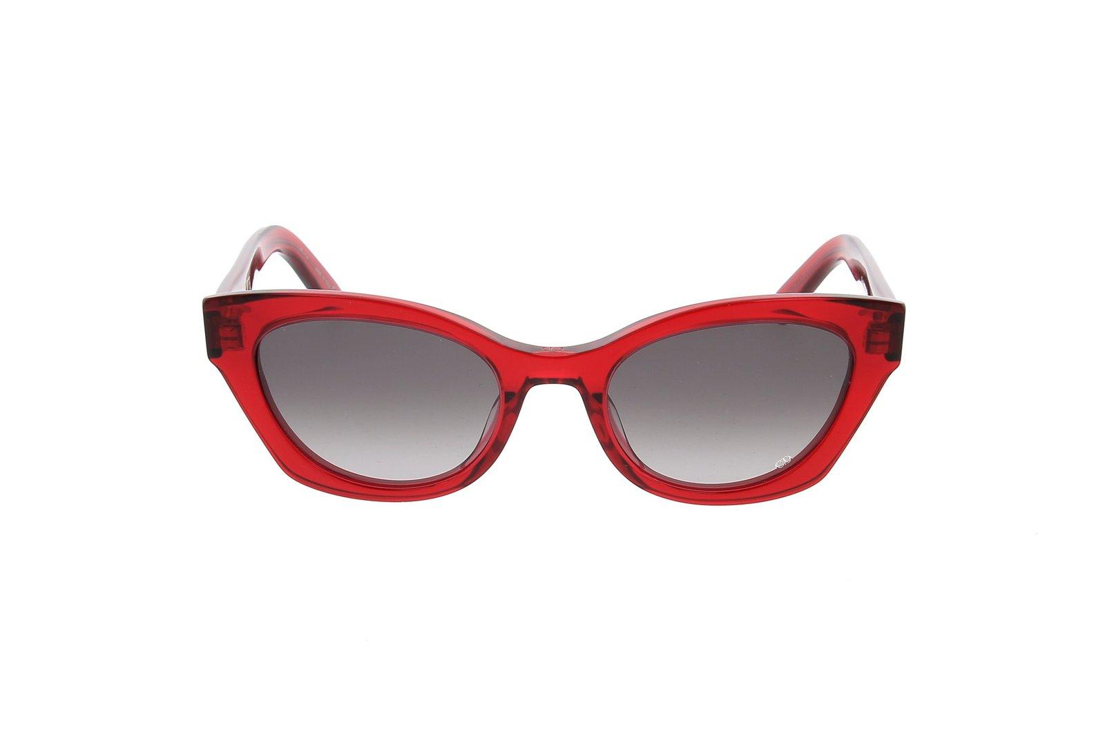 Dior Midnight B2i Butterfly Frame Sunglasses In 66b - Red