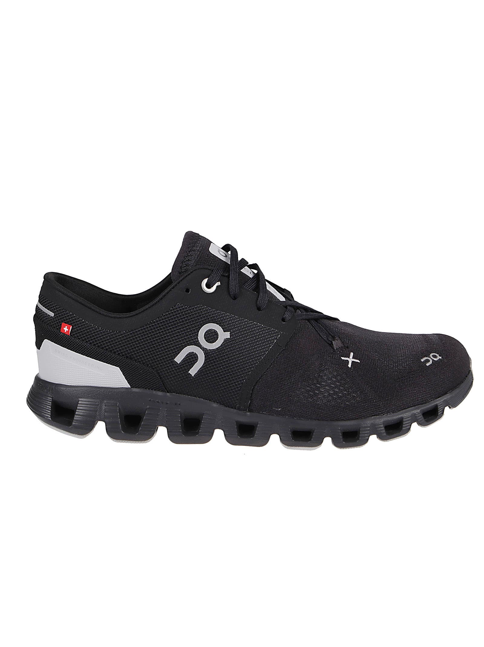 On Cloud X3 Rubber-trimmed Mesh Running Sneakers In Nero