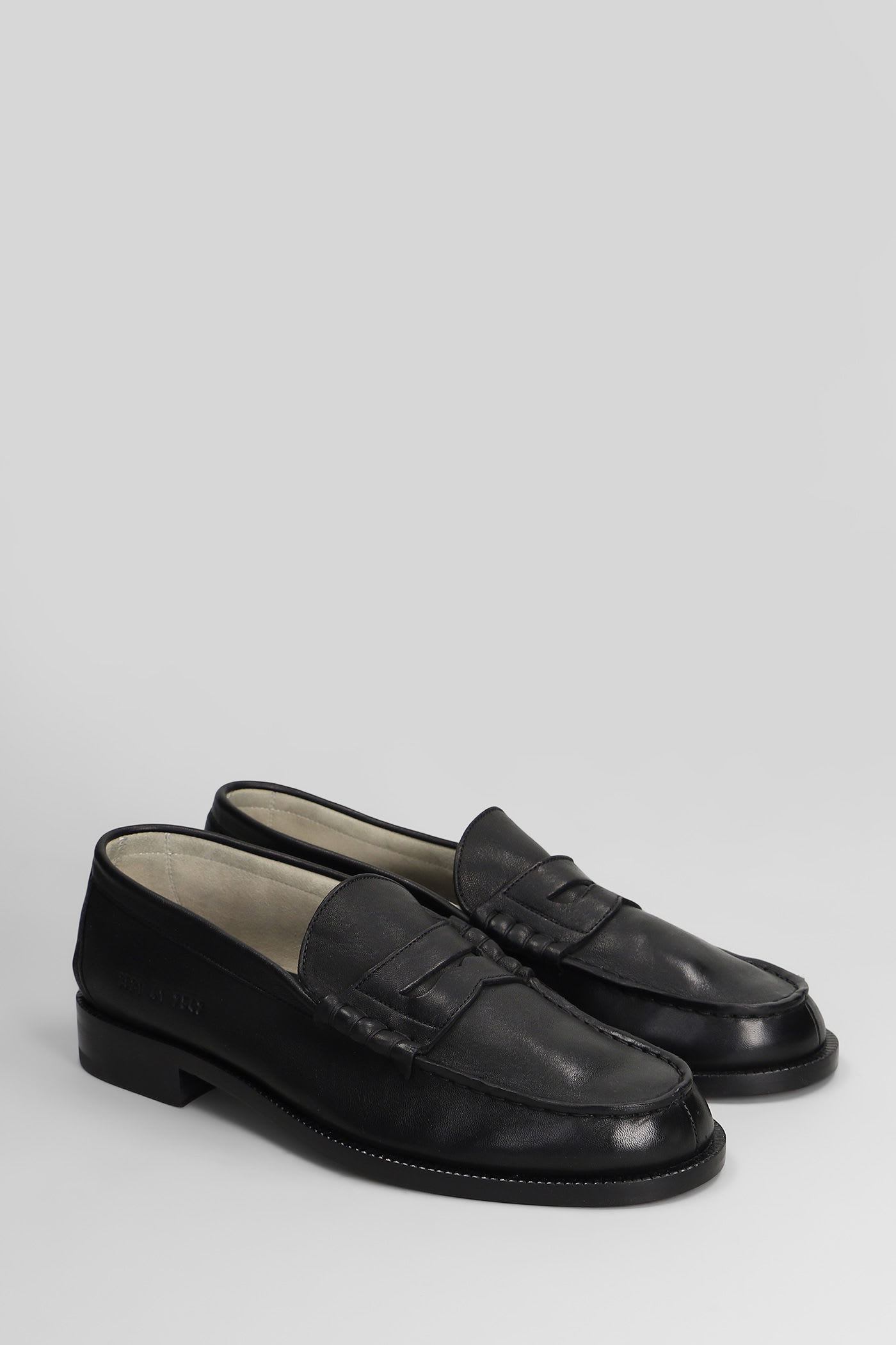 Common Projects Soft Loafer Loafers In Black Leather In Black