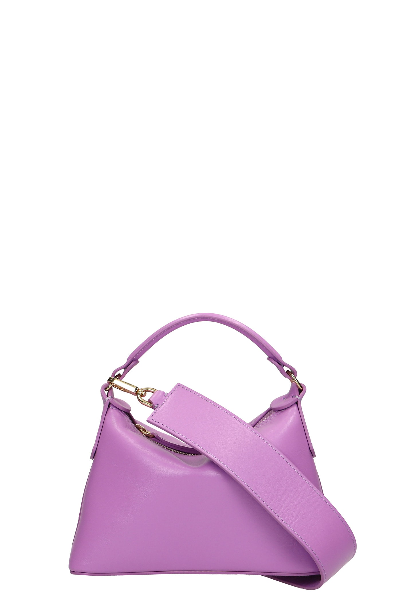 Liu-Jo Mini Hobo Shoulder Bag In Viola Leather
