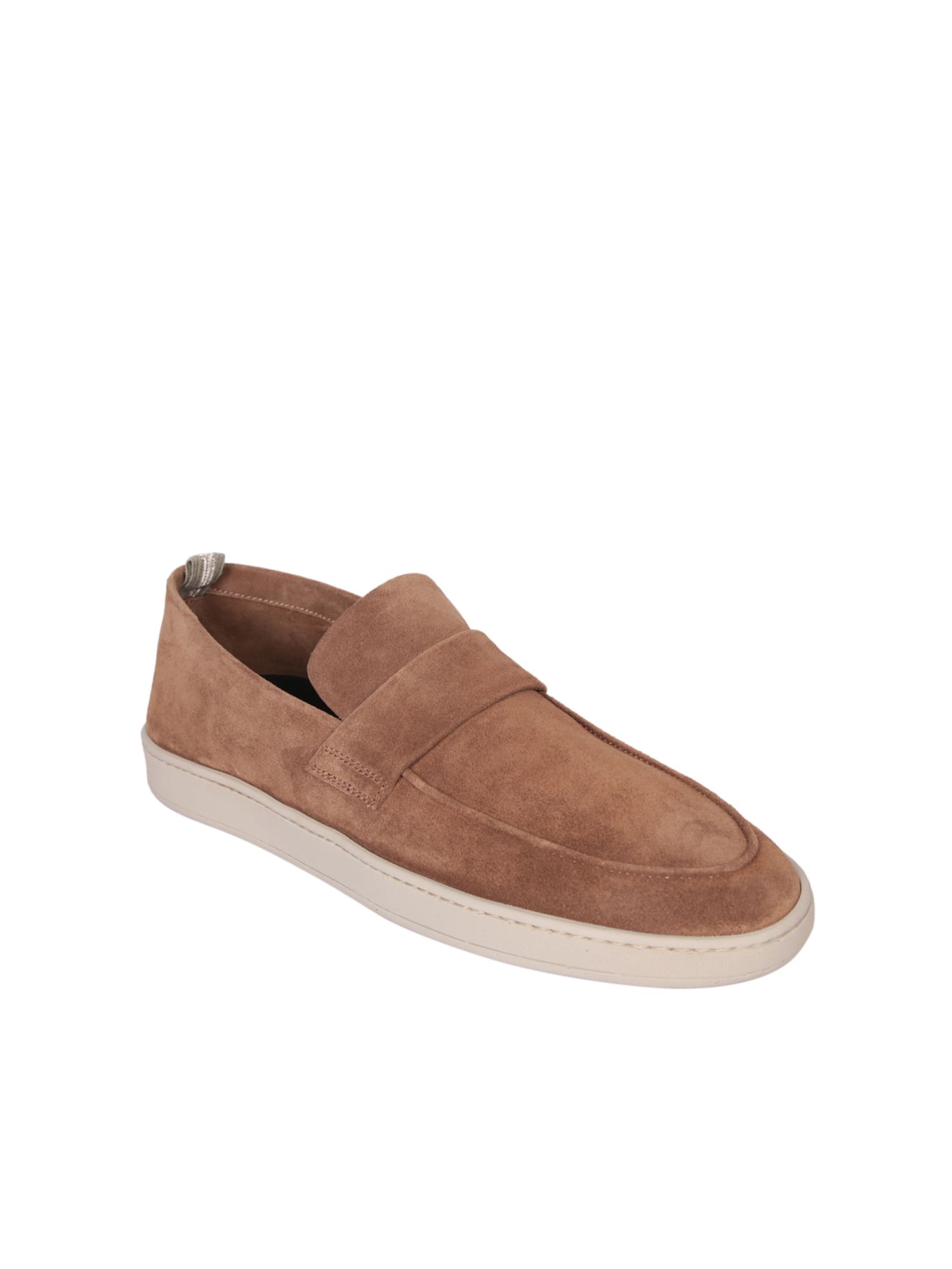 OFFICINE CREATIVE HERBIE 005 SUEDE BROWN LOAFER 