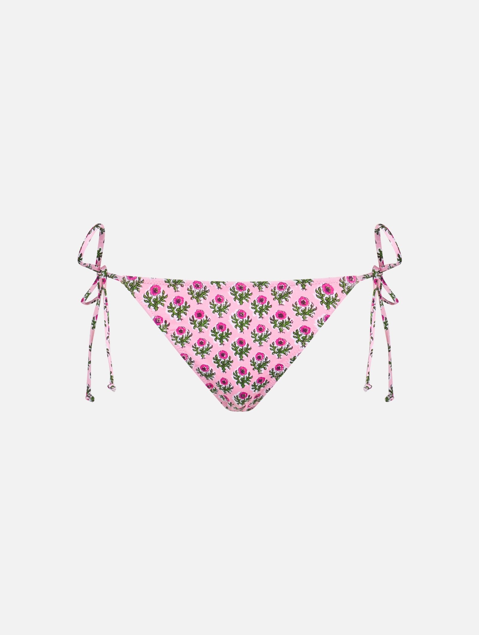 Mc2 Saint Barth Woman Radical Flower Classic Swim Briefs Marielle In Pink