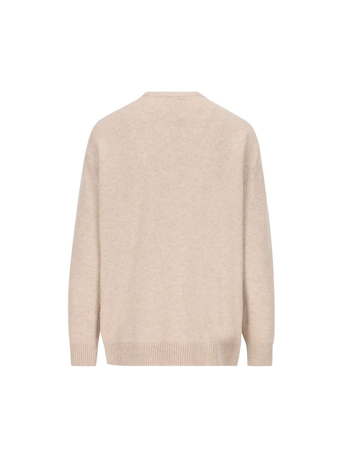 Shop Max Mara Crewneck Knitted Jumper