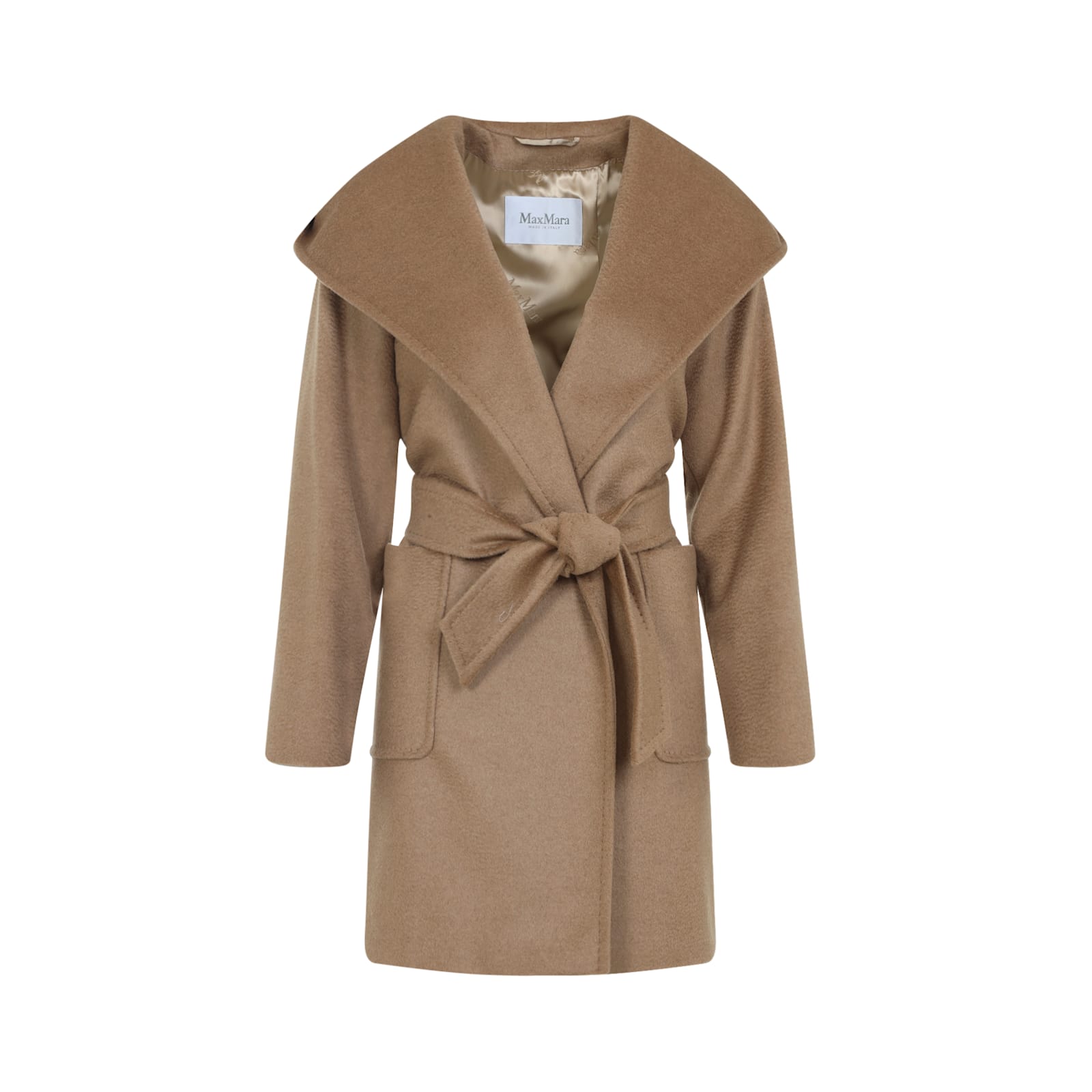 Max Mara Rialto Coat In Brown