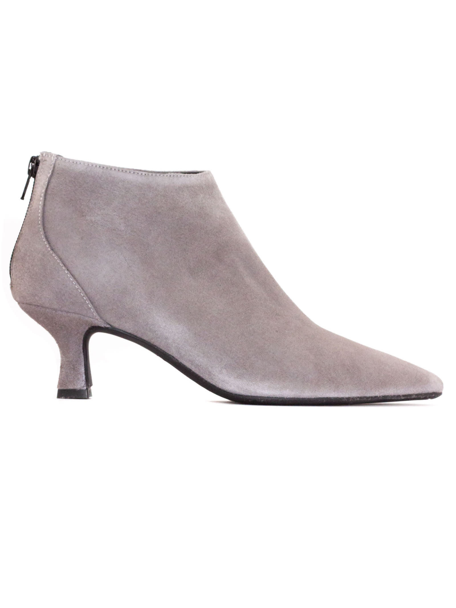 Shop Roberto Festa Grey Suede Zac Ankle Boots